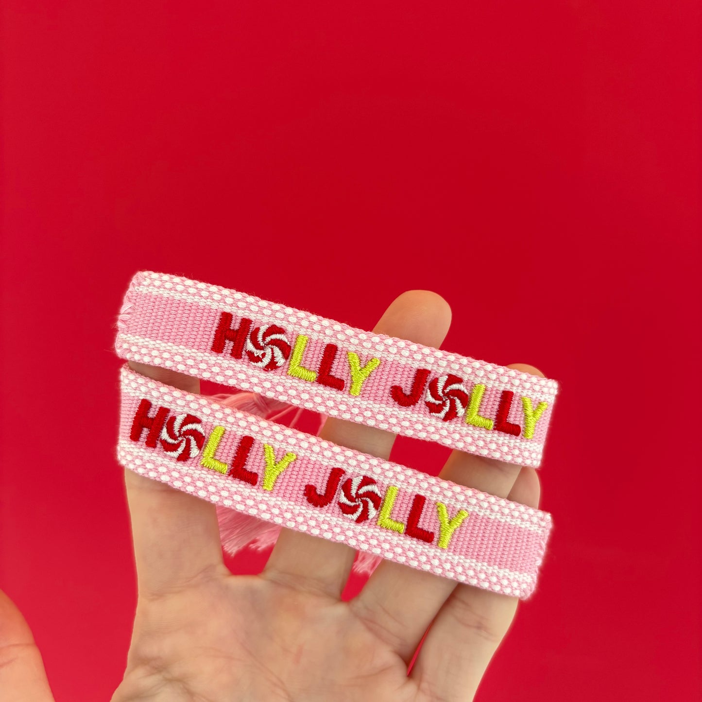 Holly jolly tassel bracelet MINI SIZE