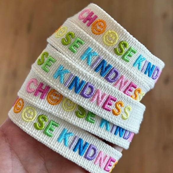 Choose kindness tassel bracelet