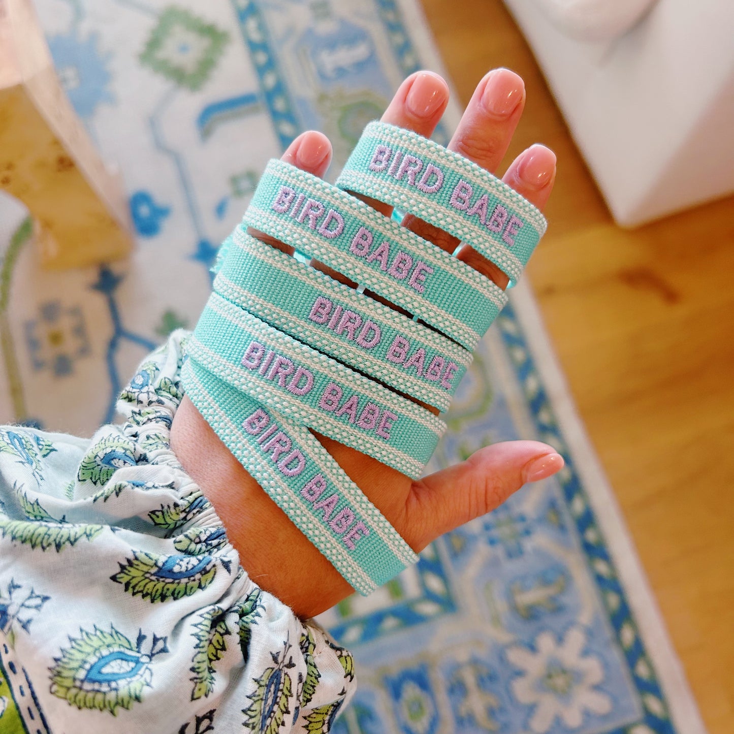 The Kenzie Collective Custom Embroidered Tassel Bracelet PERSONALIZED