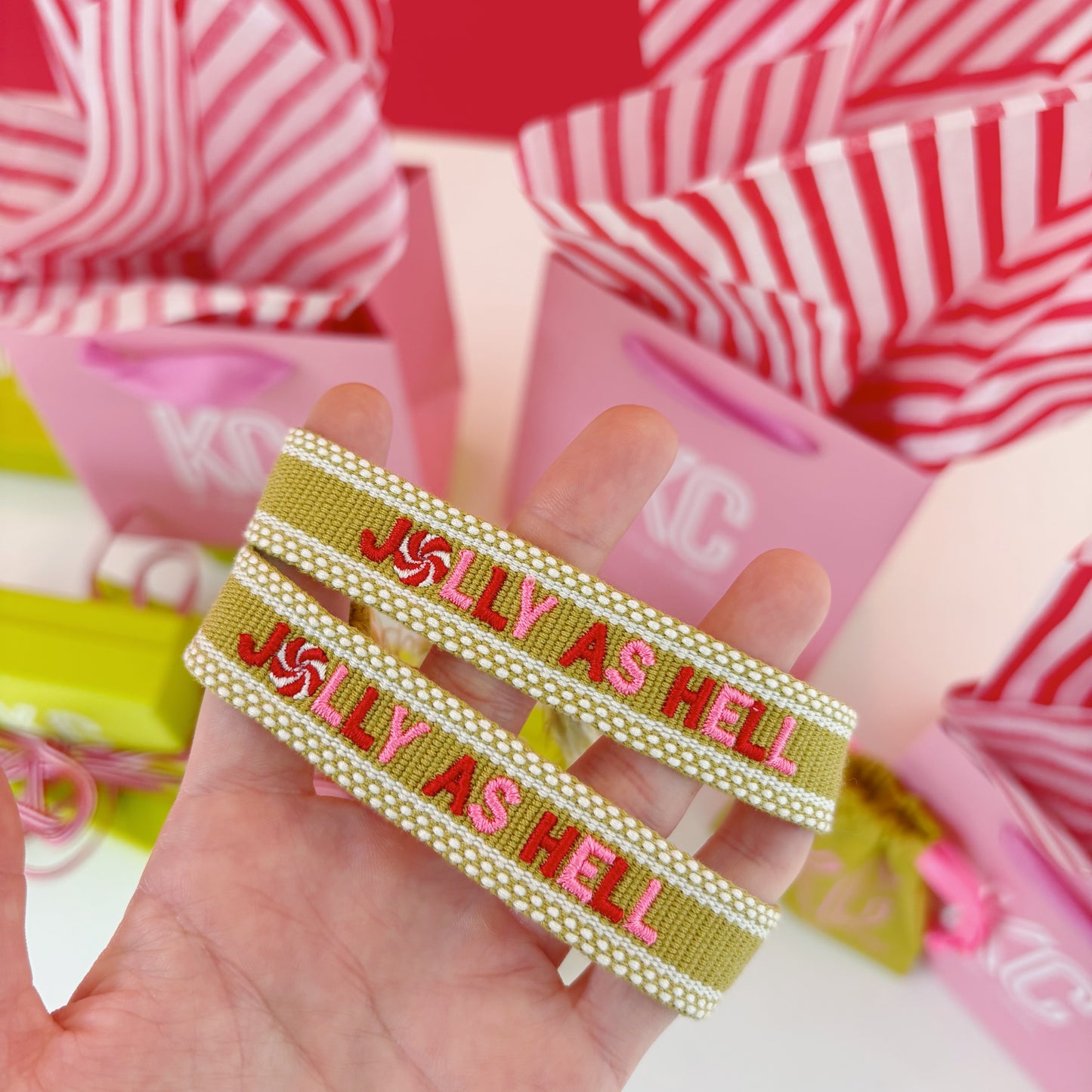 Jolly as hell tassel bracelet