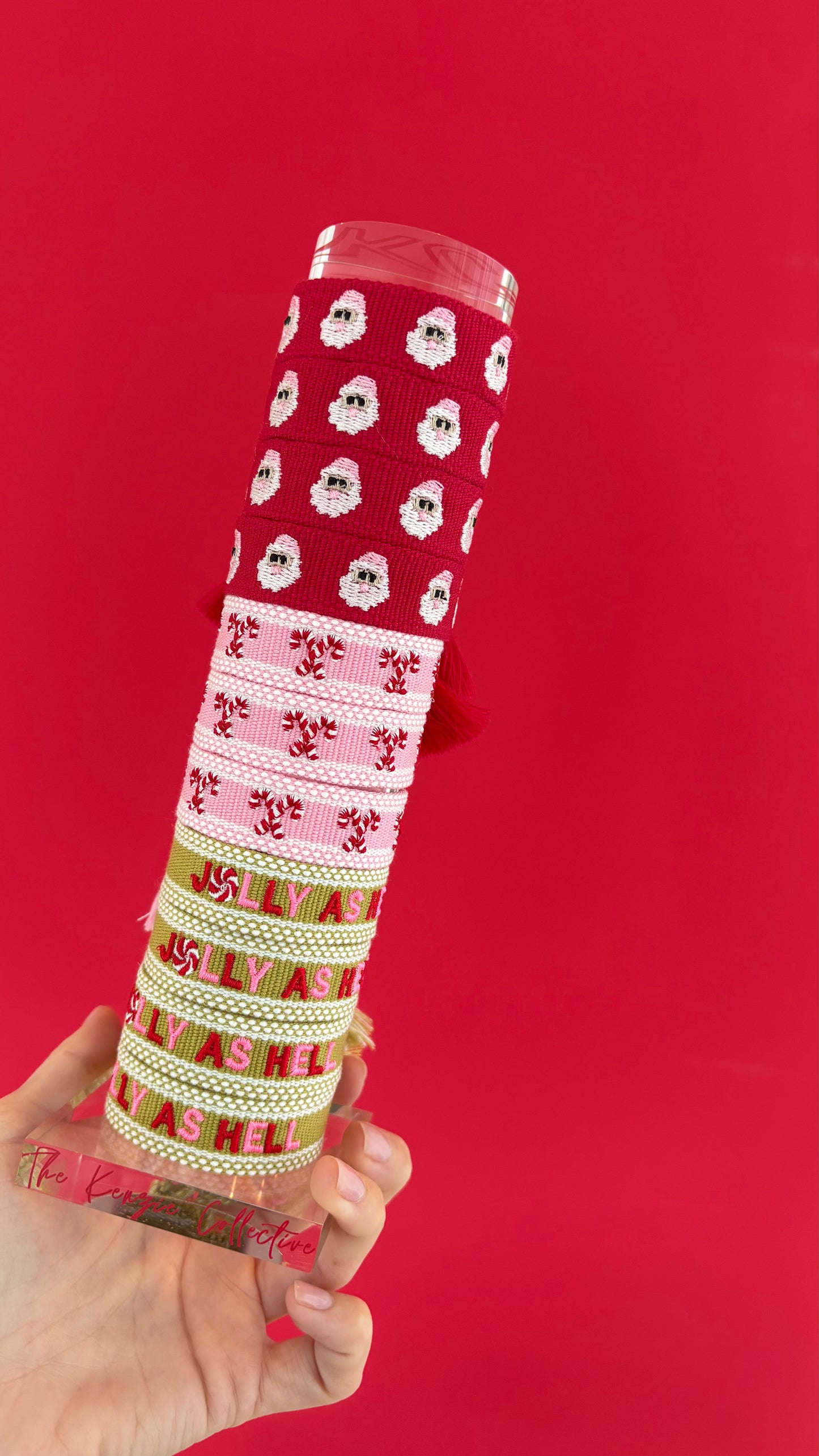 Happy santa tassel bracelet