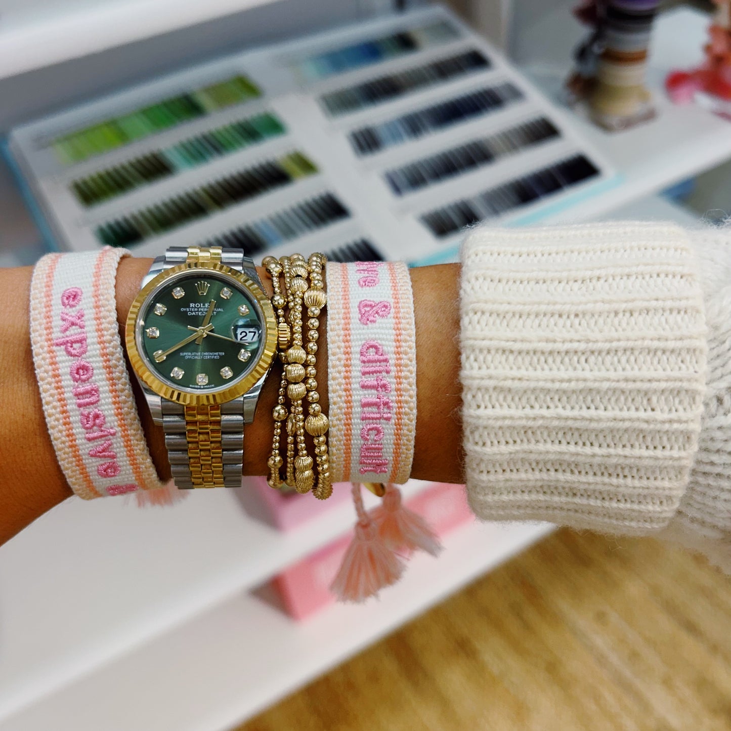 Expensive & difficult tassel bracelet