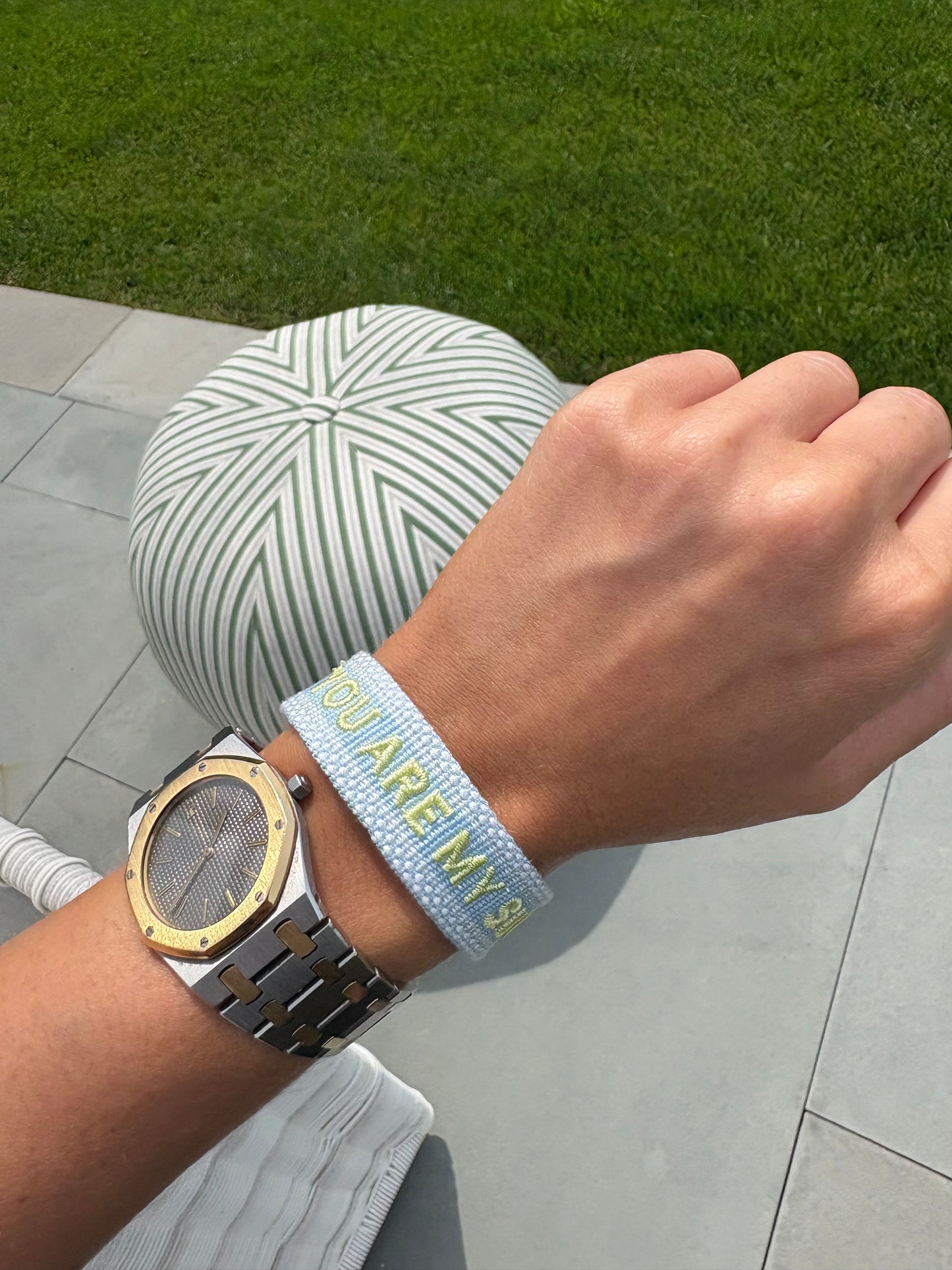 You are my sunshine tassel bracelet