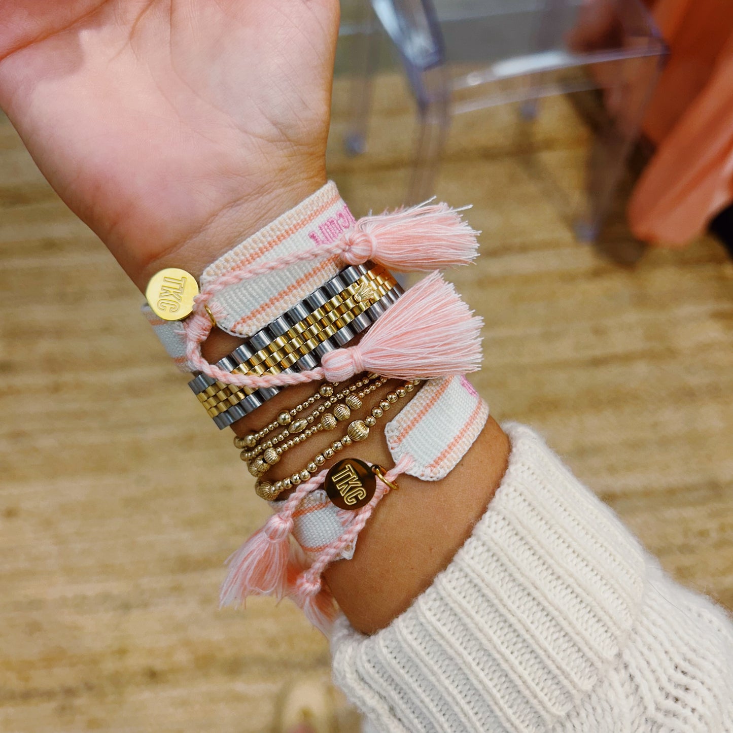 Expensive & difficult tassel bracelet