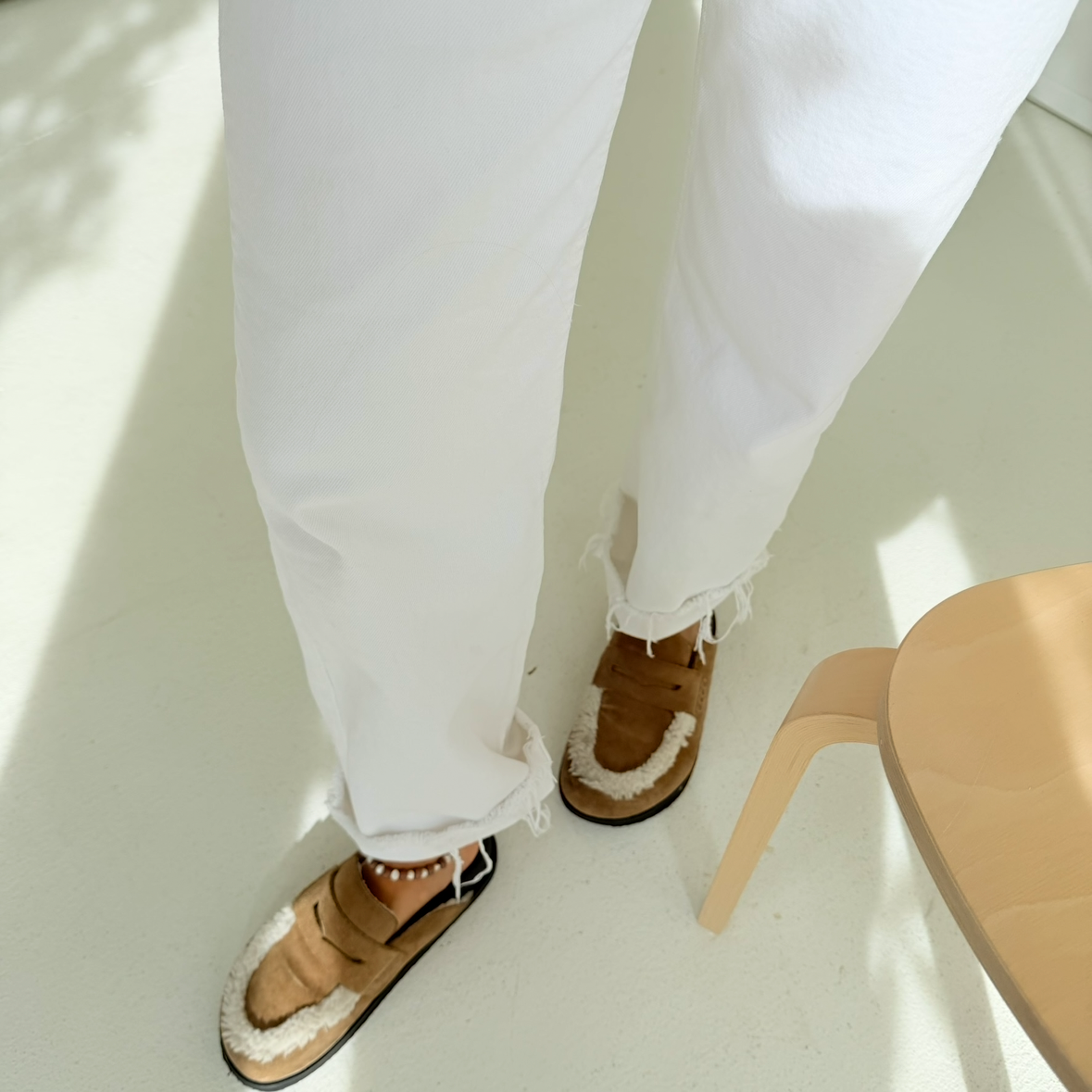 Alex ankle bracelet with freshwater pearls