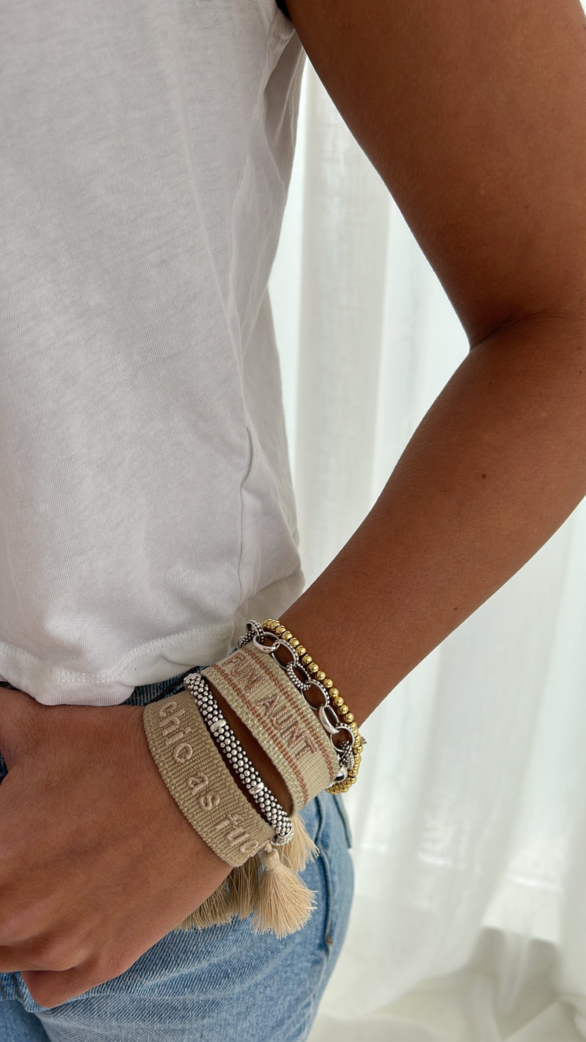 Chic as fuck tassel bracelet