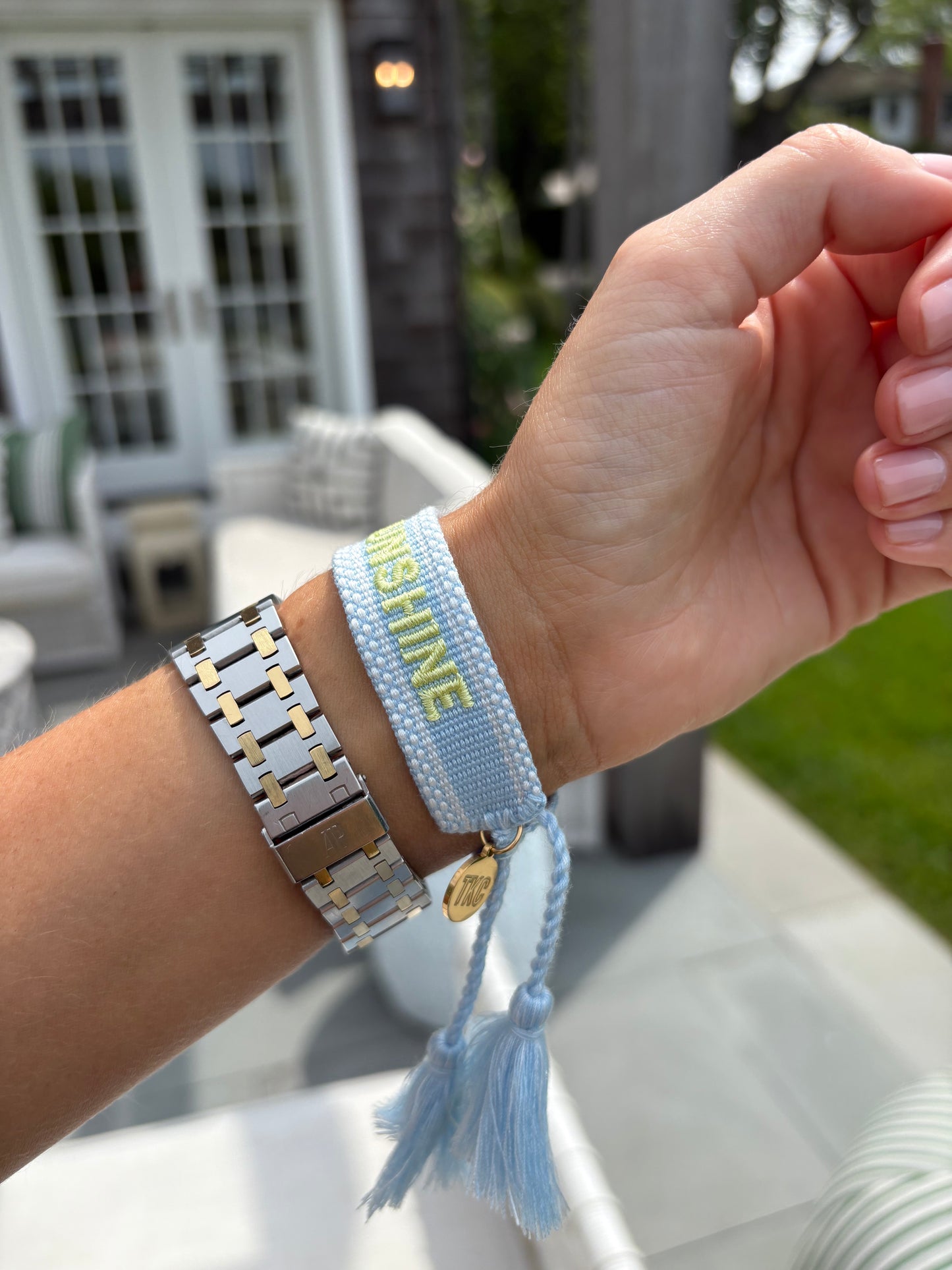 You are my sunshine tassel bracelet