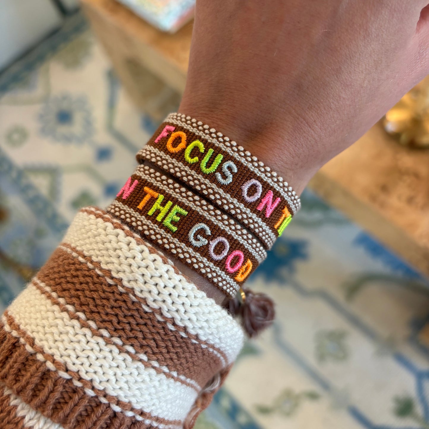 Focus on the good tassel bracelet