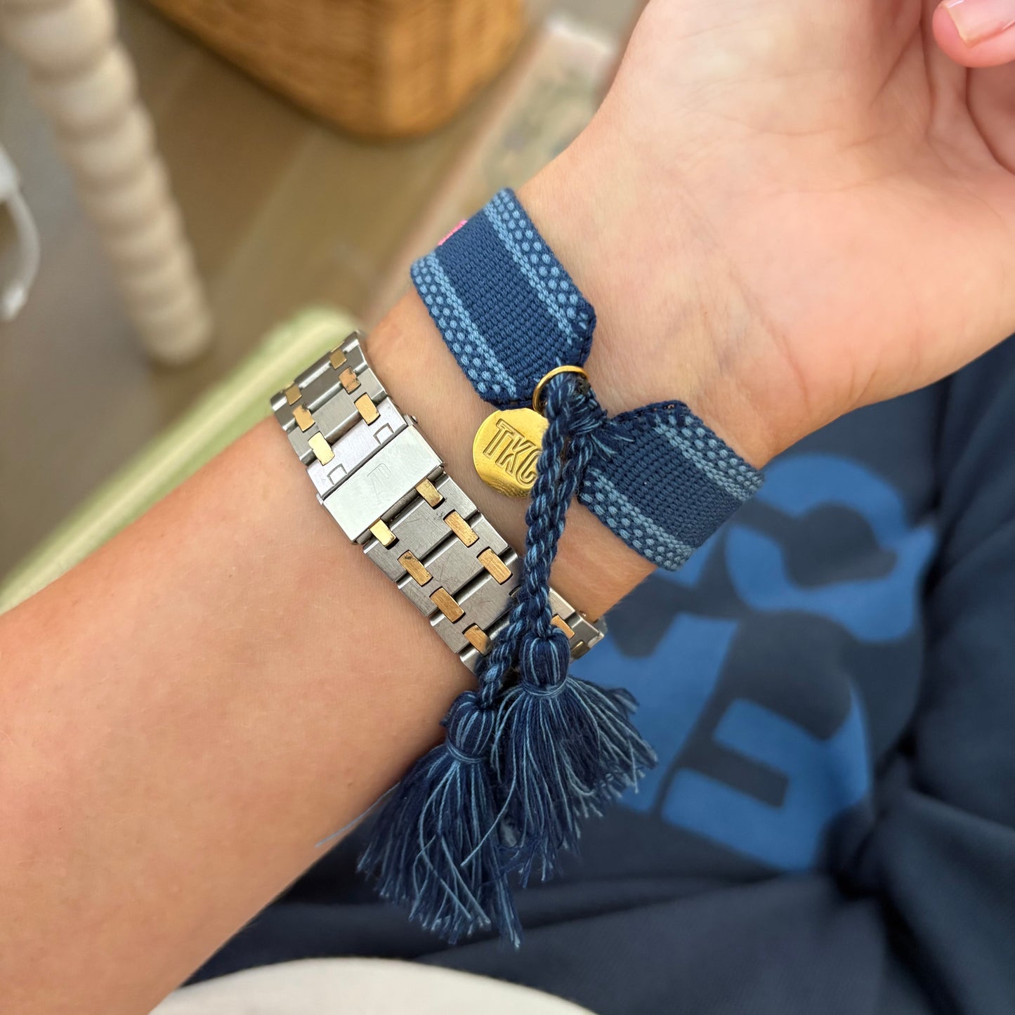 Rule #1 have fun tassel bracelet