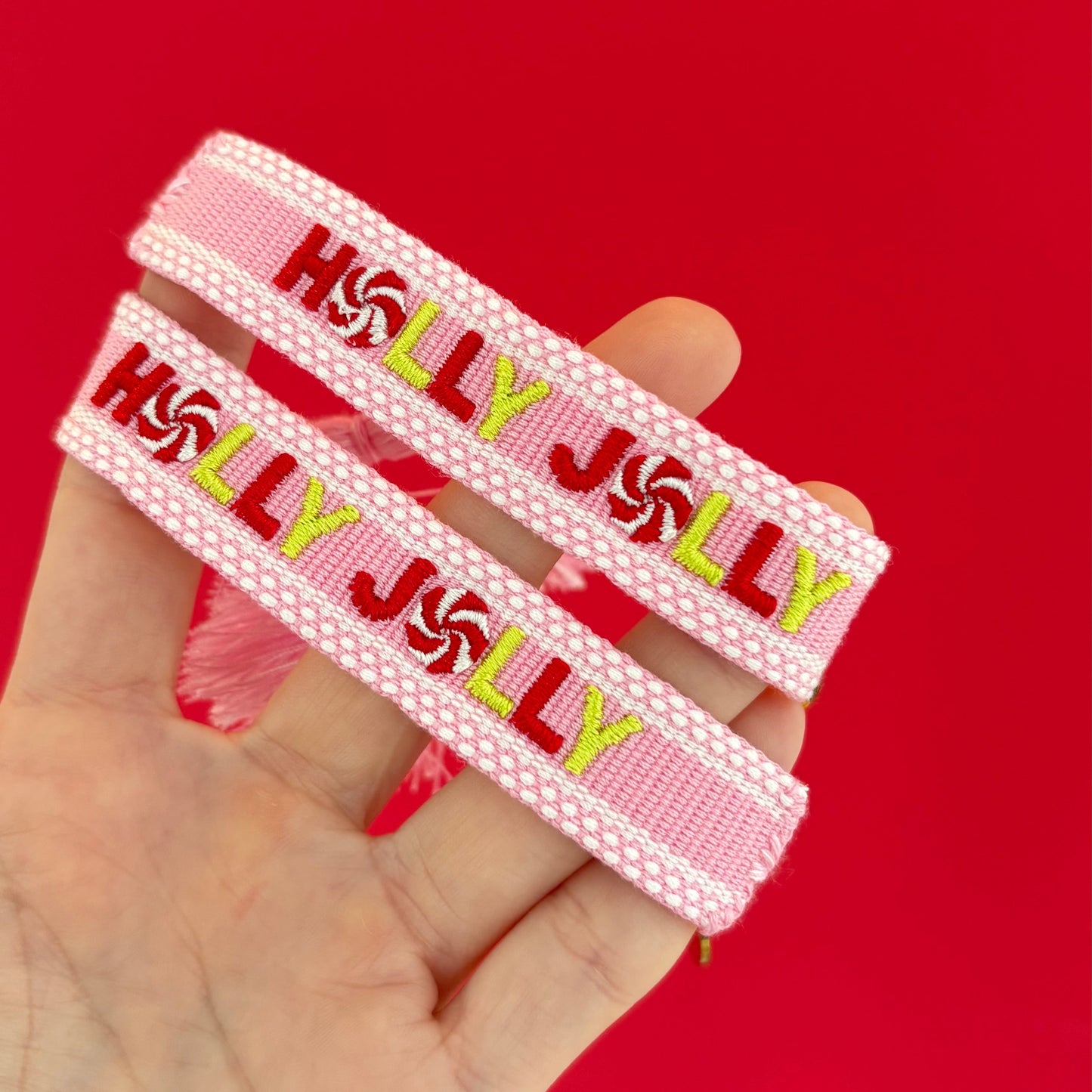 Holly jolly tassel bracelet MINI SIZE