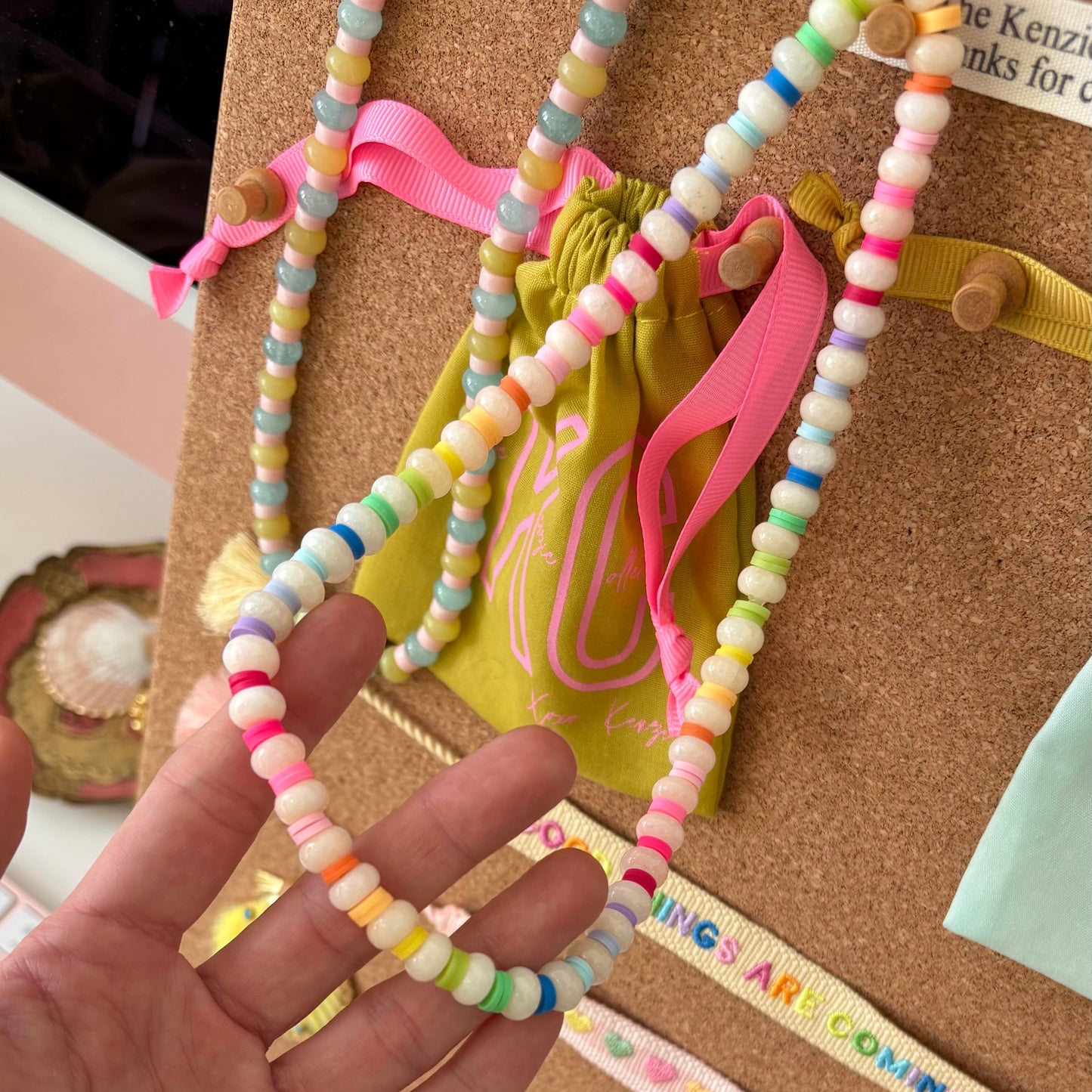 Color crush stone necklace SOLD OUT this is a preorder ships MAY 10