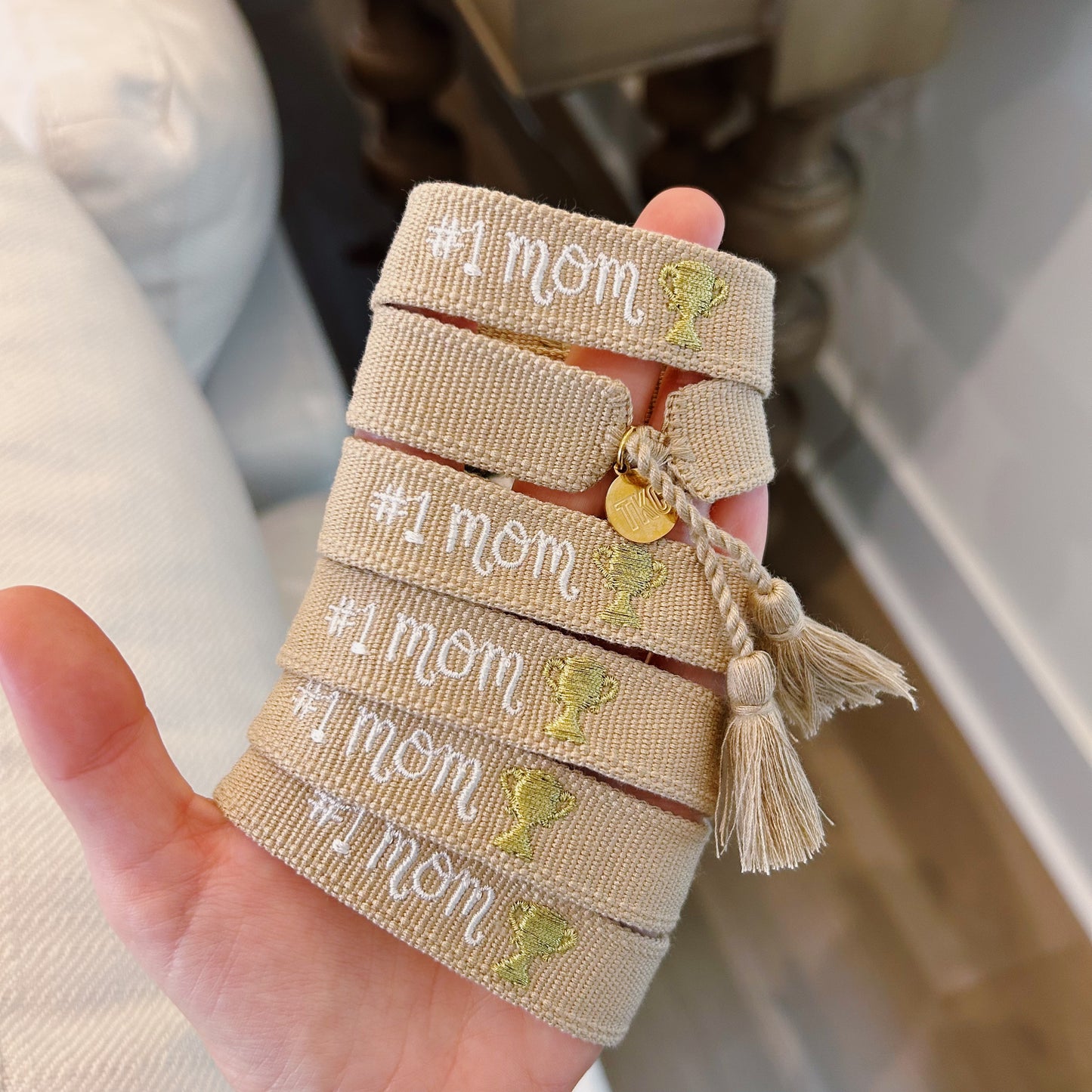 # 1 mom tassel bracelet