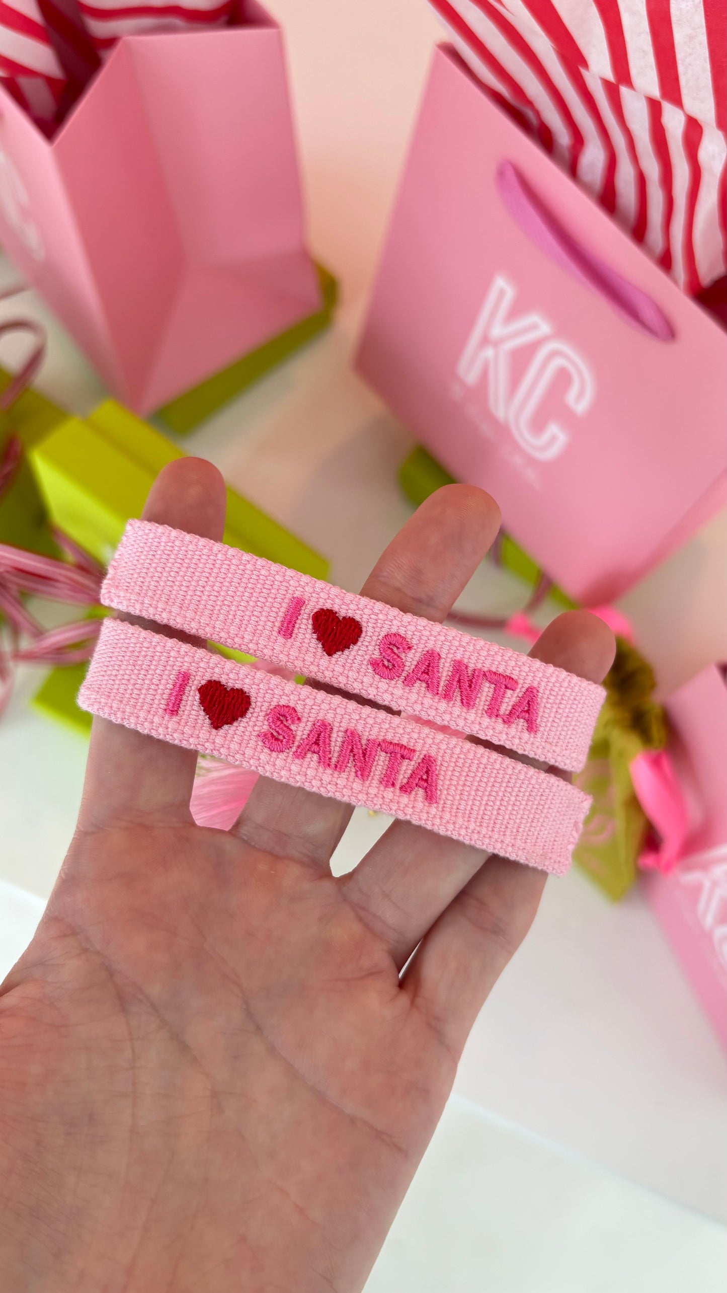 I love Santa tassel bracelet MINI SIZE & new skinny size