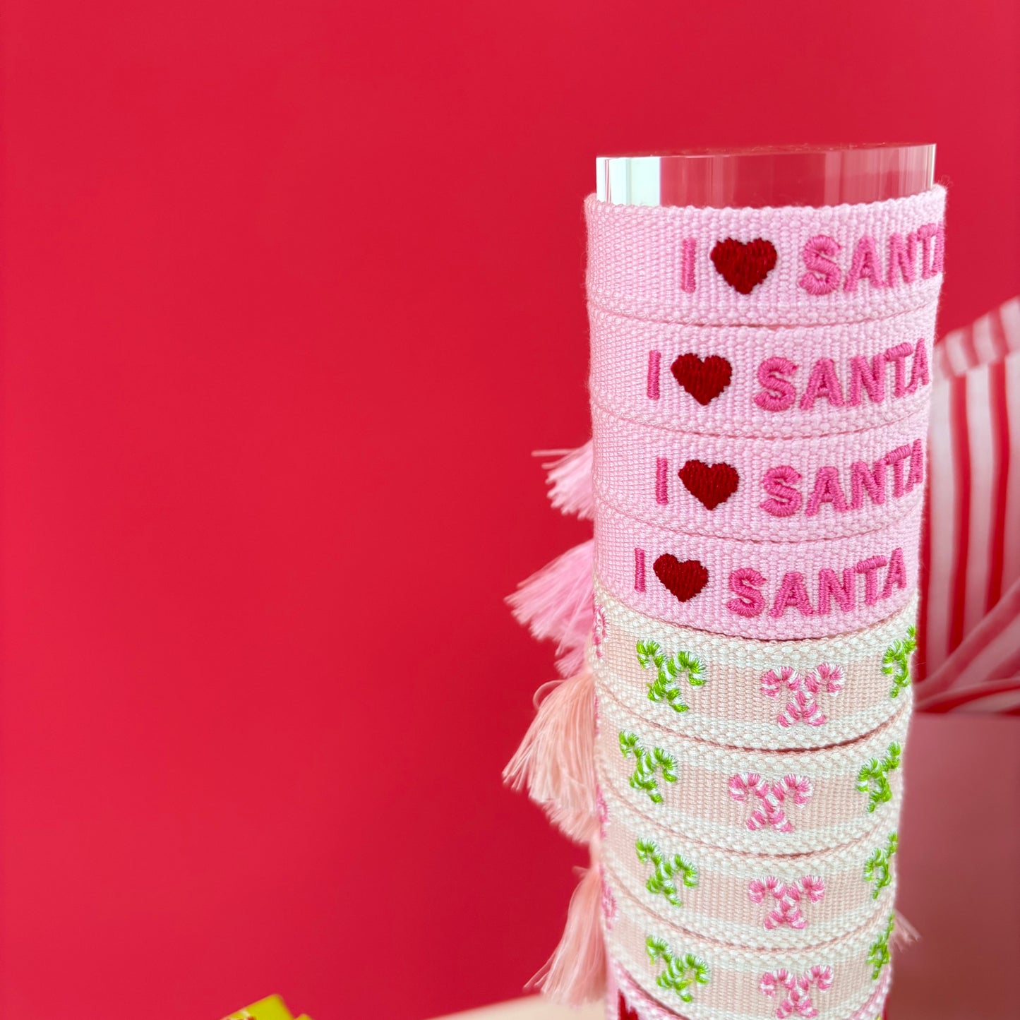 I love Santa tassel bracelet MINI SIZE & new skinny size