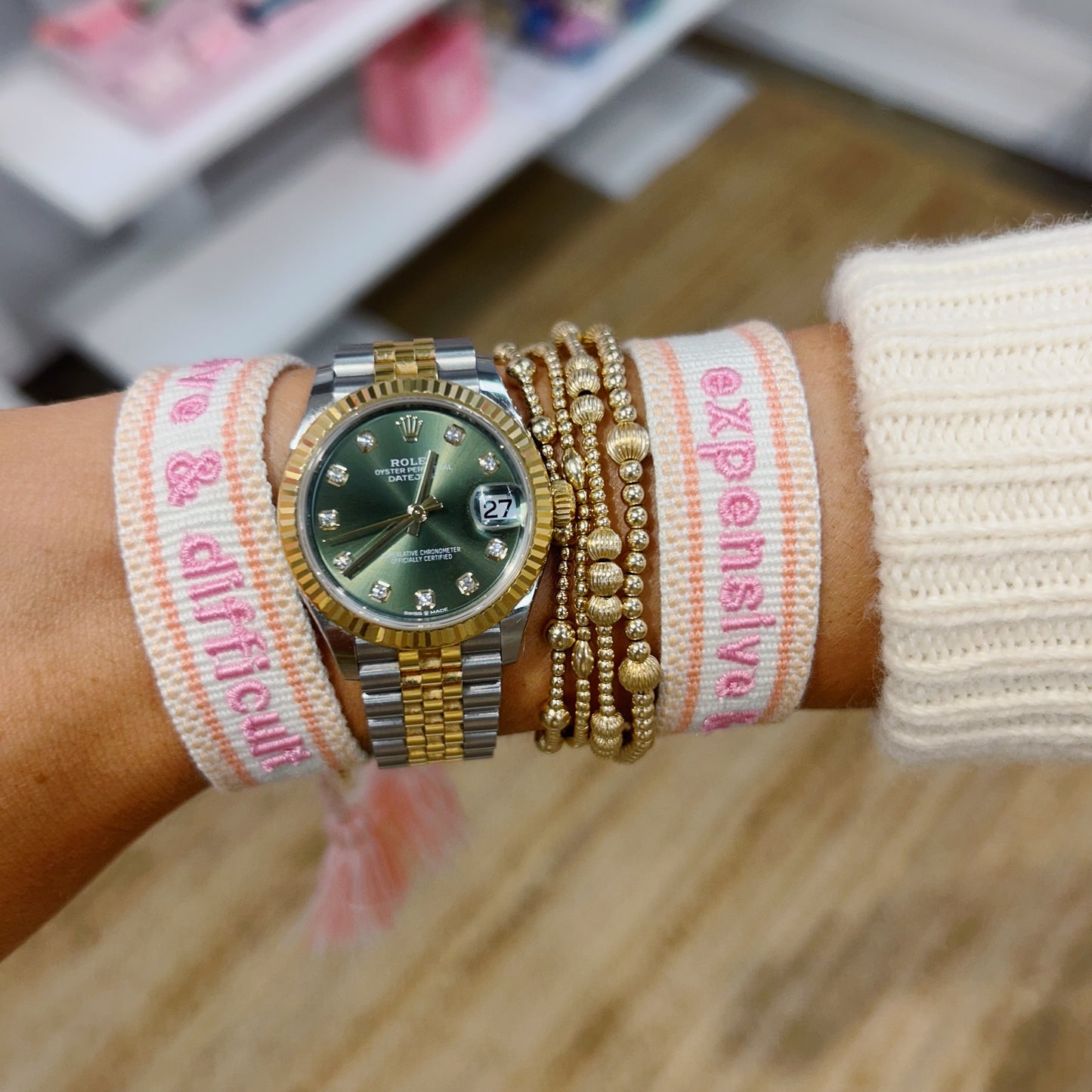 Expensive & difficult tassel bracelet