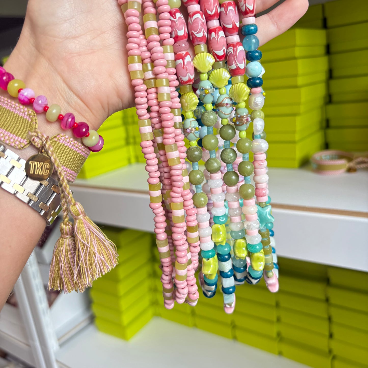 The Lala necklace sold out 6x this is a preorder ships JUNE 23