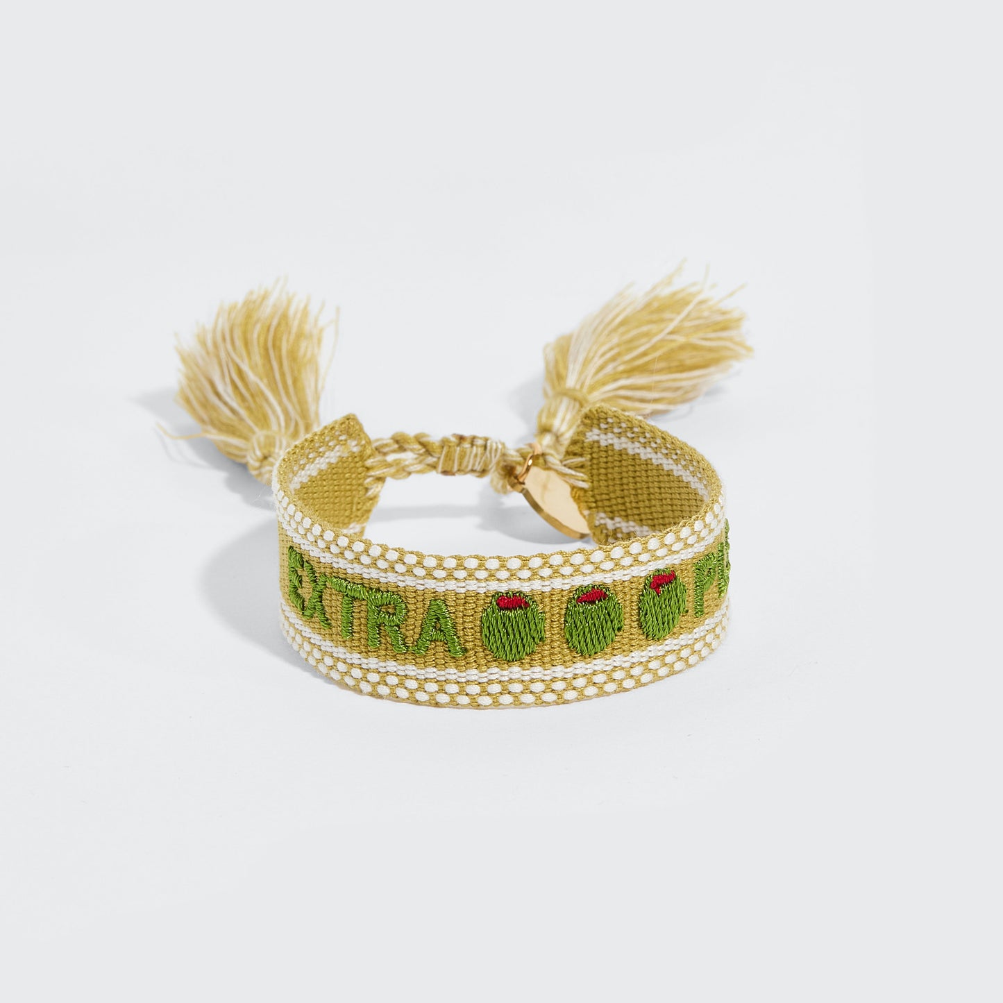 Extra olives please tassel bracelet