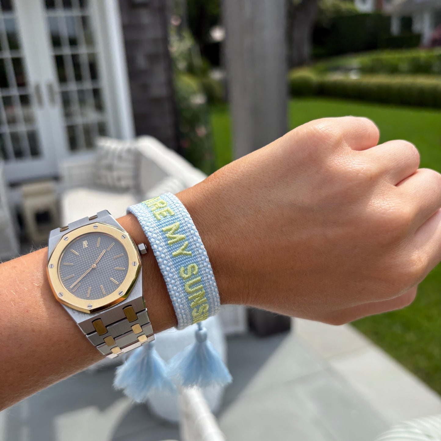 You are my sunshine tassel bracelet