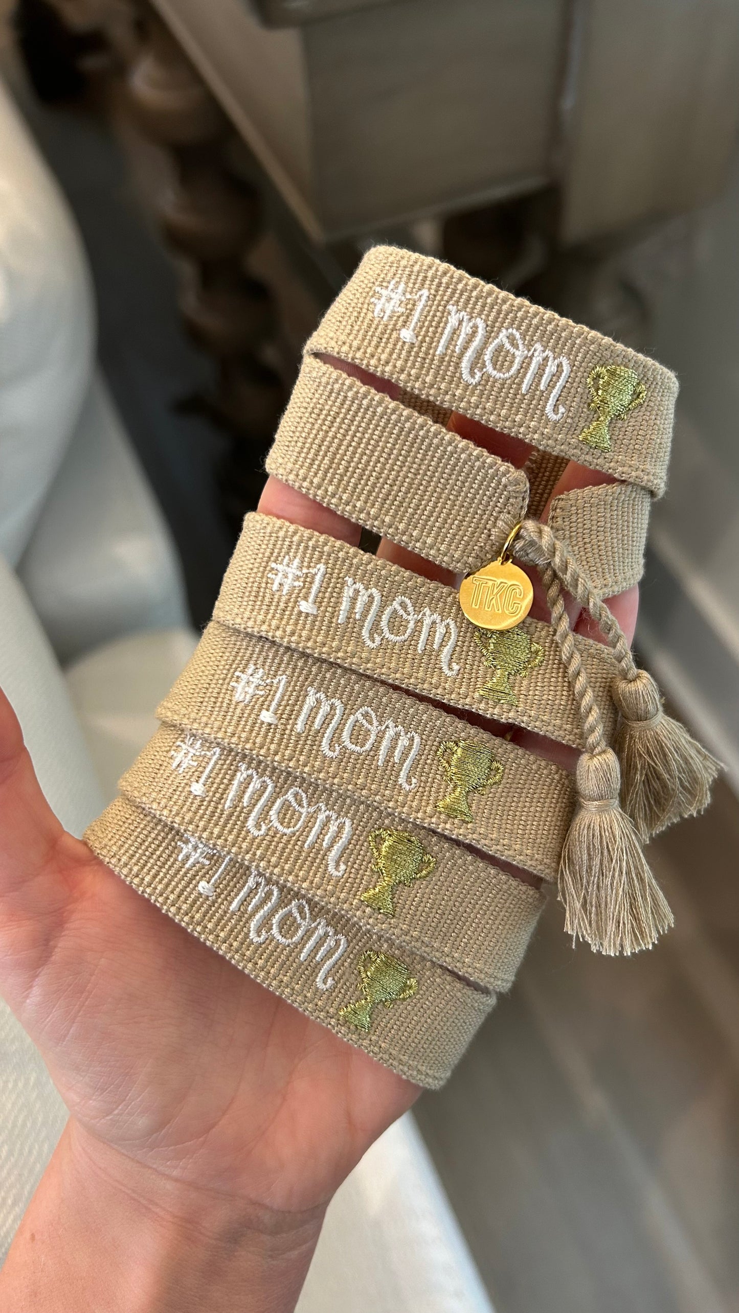# 1 mom tassel bracelet