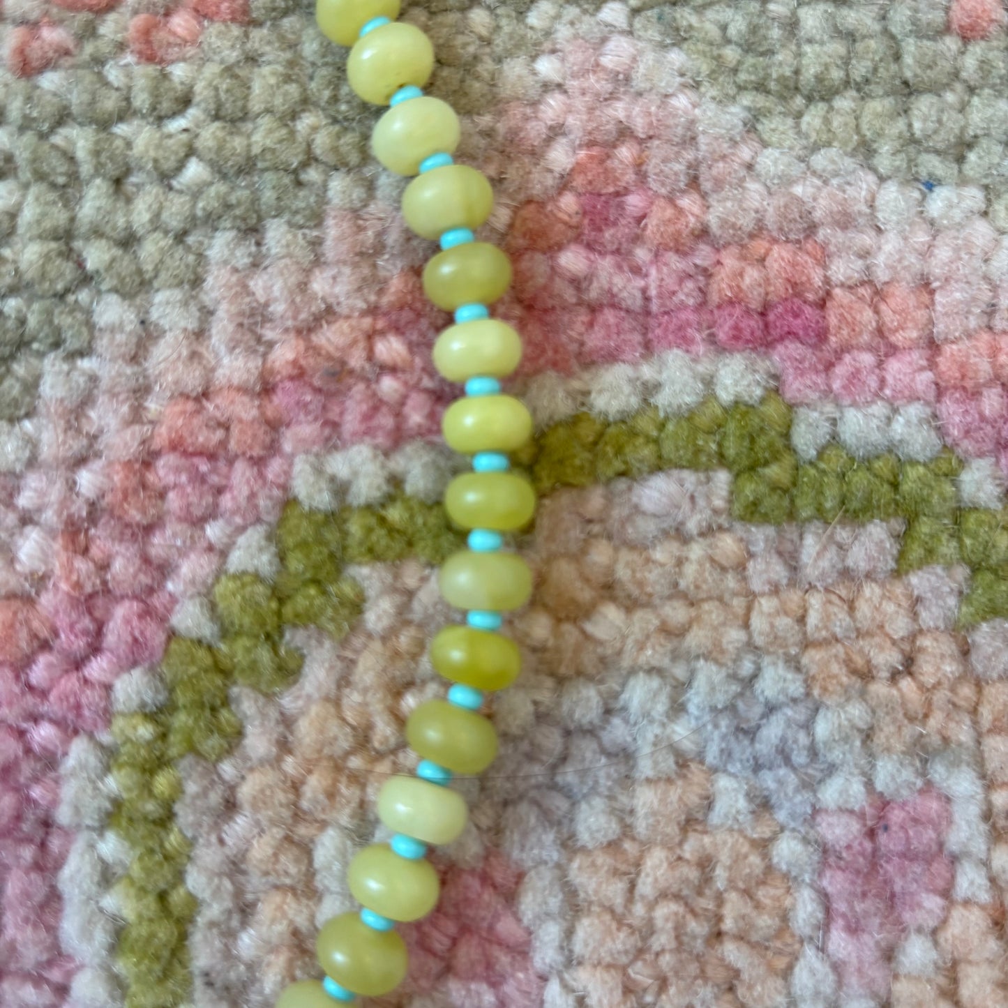 fancy fish chartreuse stone necklace