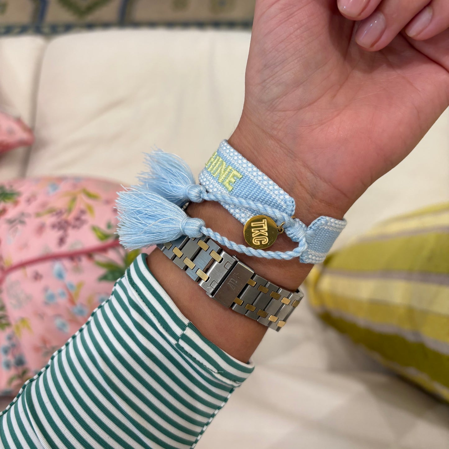 You are my sunshine tassel bracelet