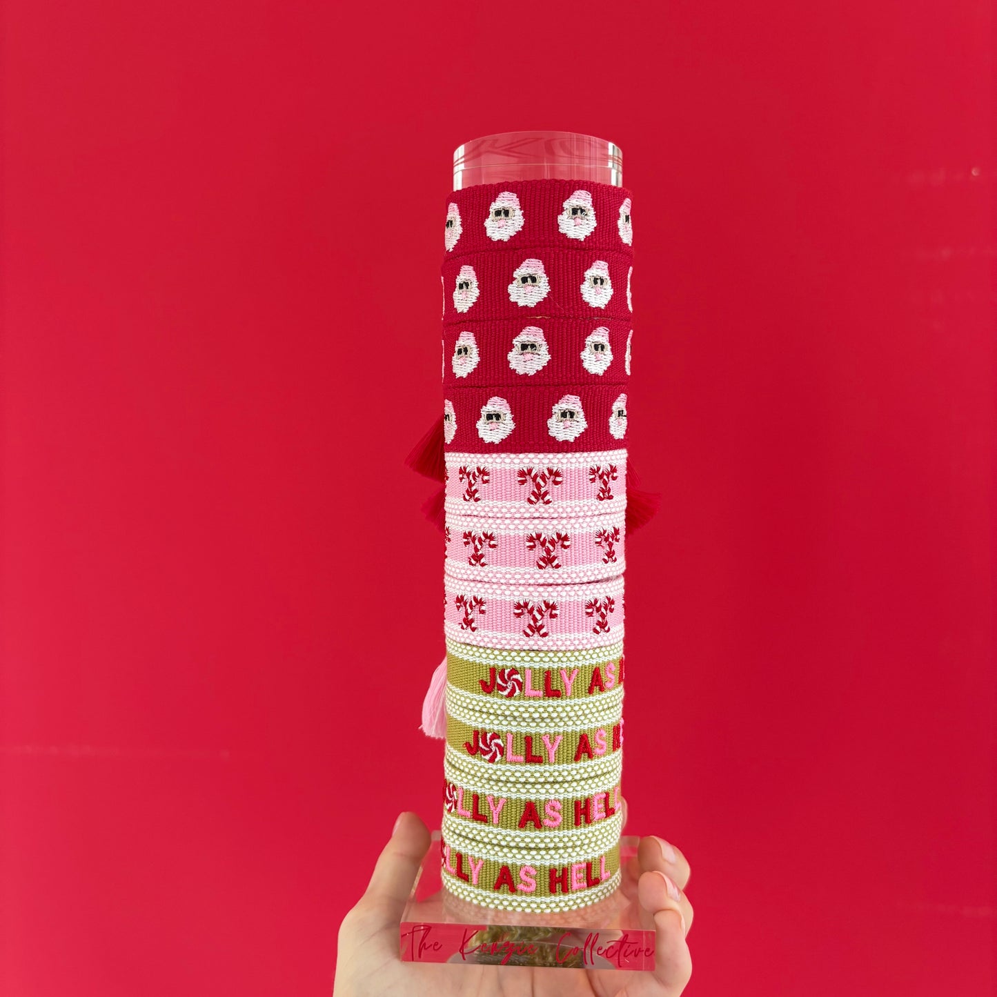 Candy cane lane tassel bracelet SOLD OUT! This is a preorder SHIPS BY NOV 6