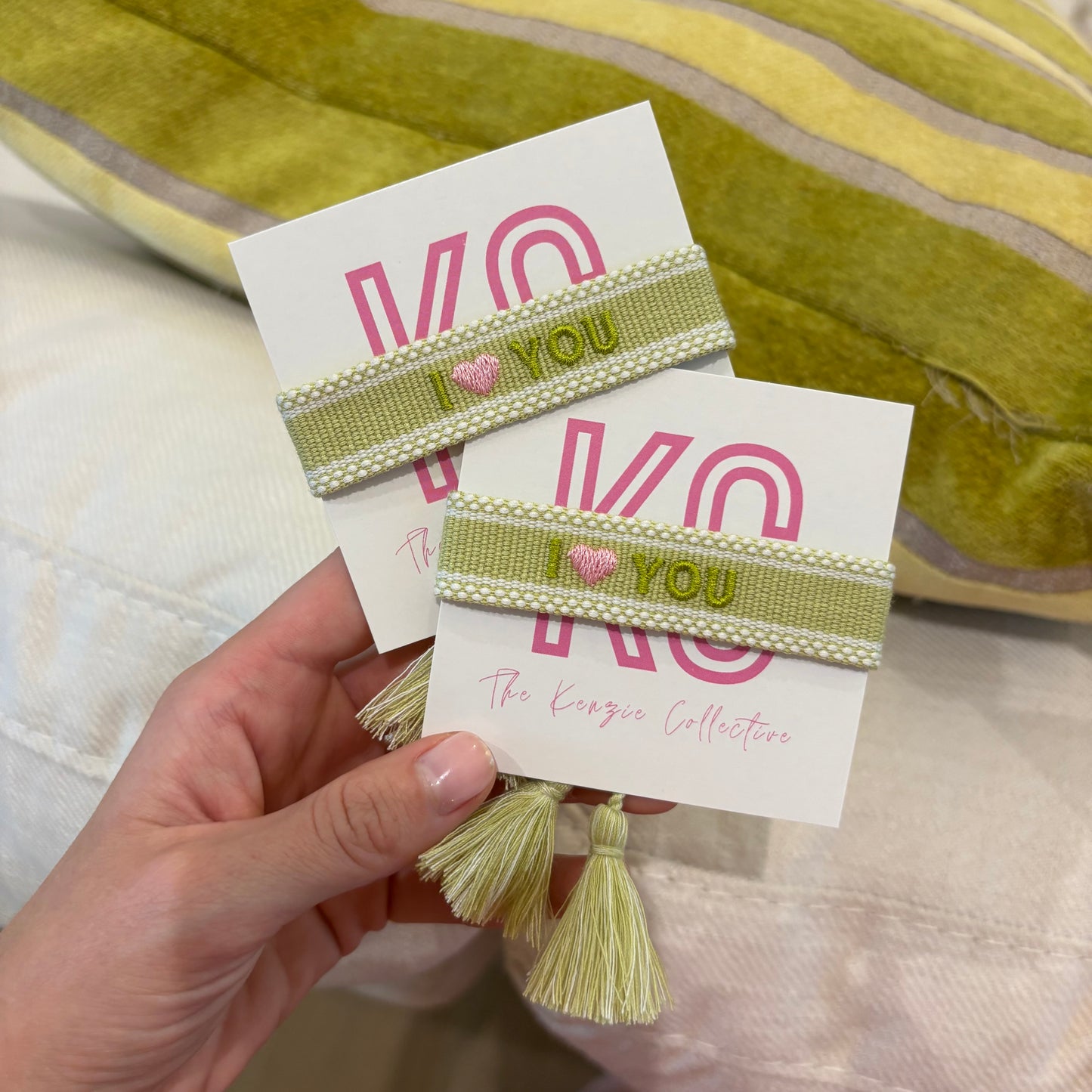 I love you tassel bracelet