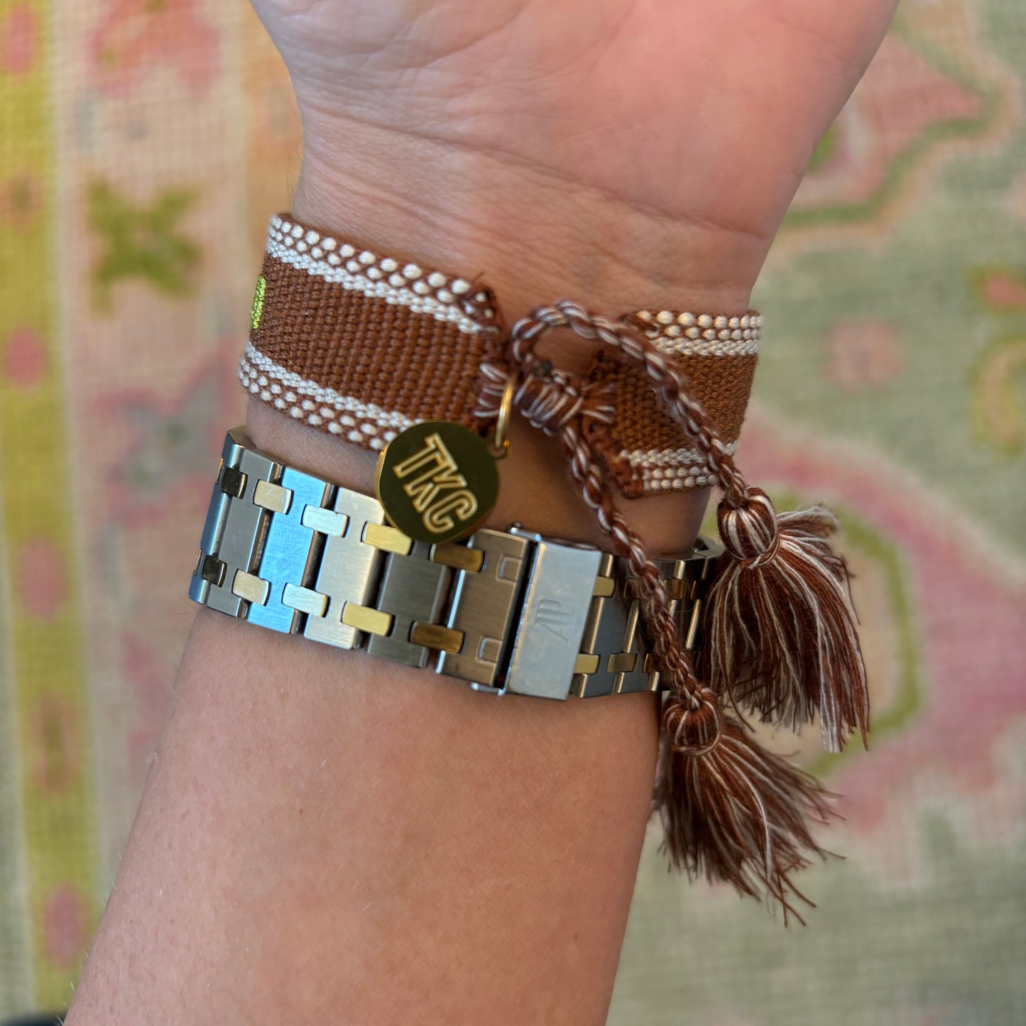 It’s not me… it’s you embroidered tassel bracelet