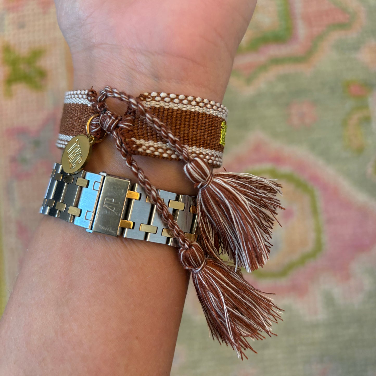It’s not me… it’s you embroidered tassel bracelet