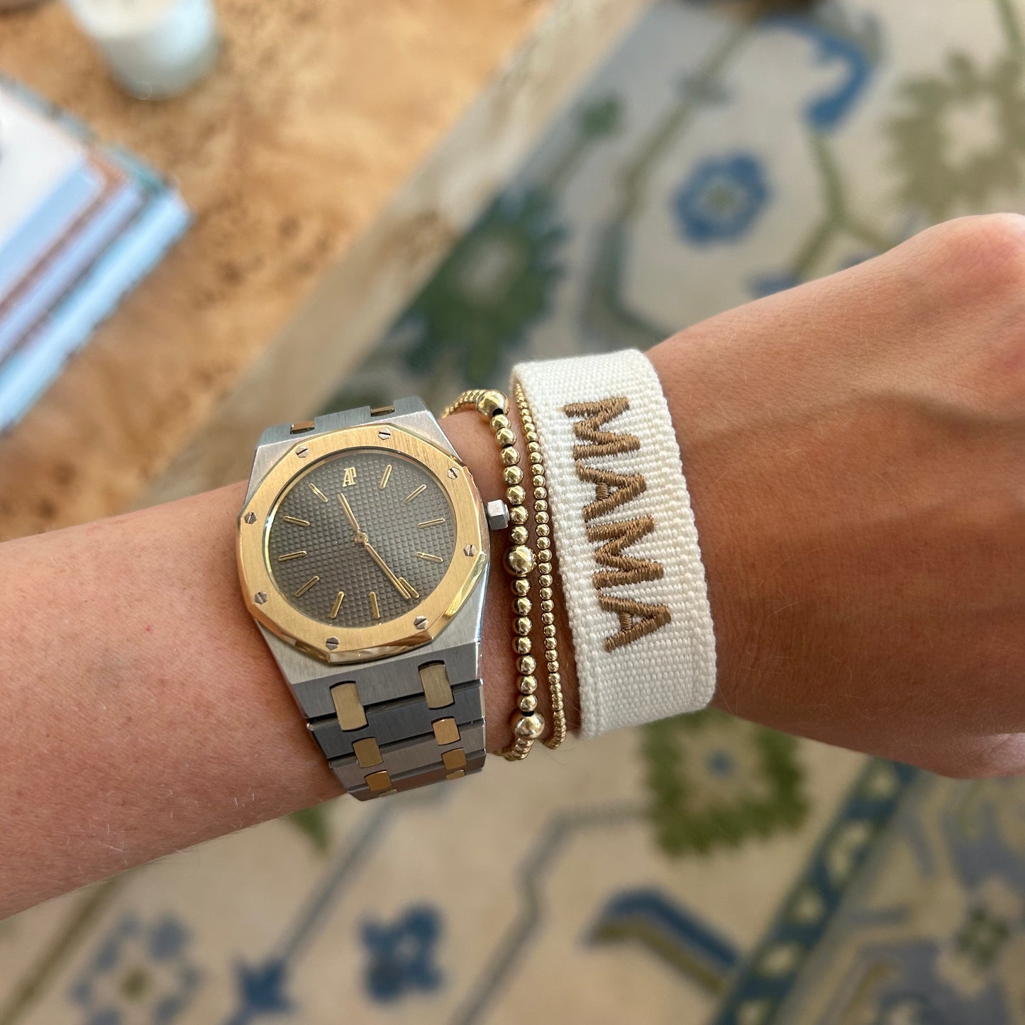 The Kenzie Collective Custom Embroidered Tassel Bracelet PERSONALIZED