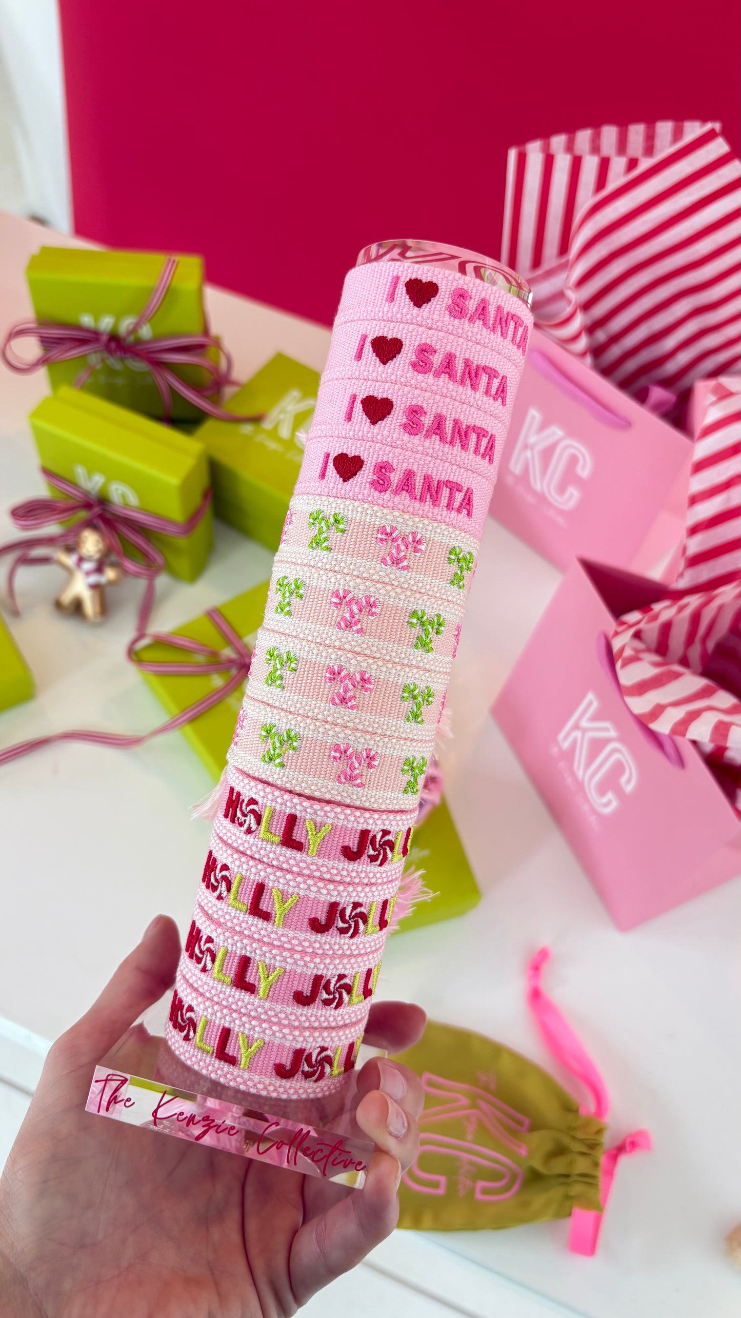 I love Santa tassel bracelet MINI SIZE & new skinny size