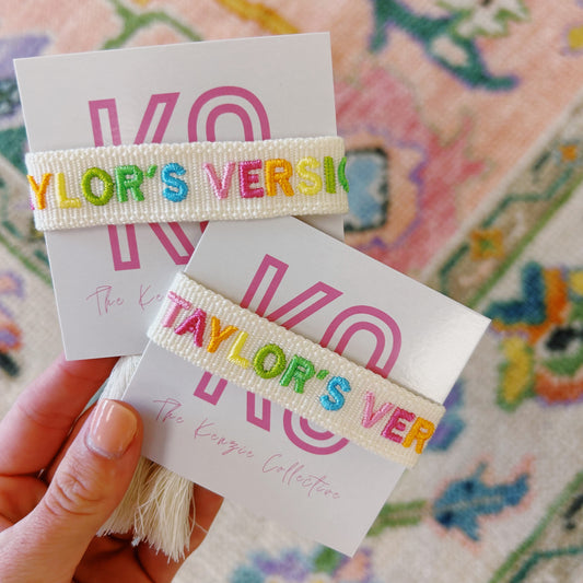 Taylor’s version embroidered tassel bracelet