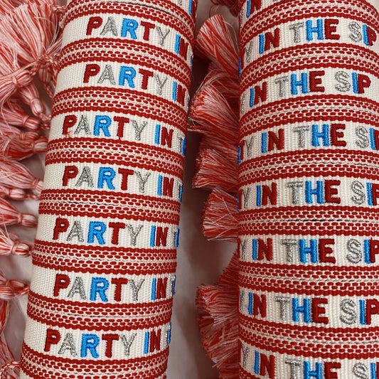 Party In The Sip tassel bracelet ole miss