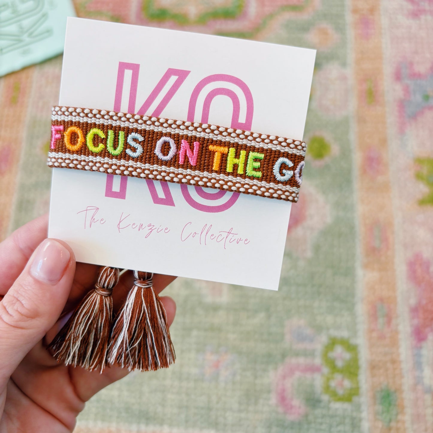 Focus on the good tassel bracelet