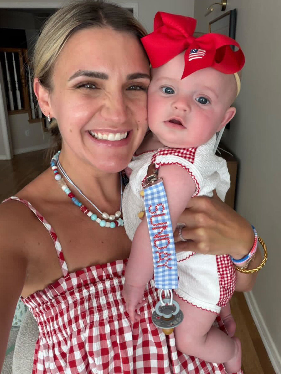 America swizzle red and blue necklace