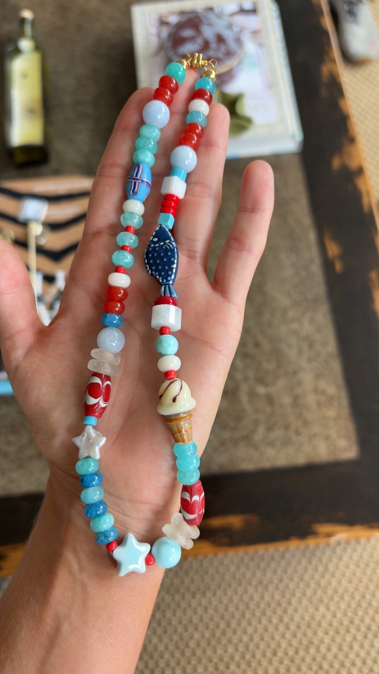American ice cream necklace