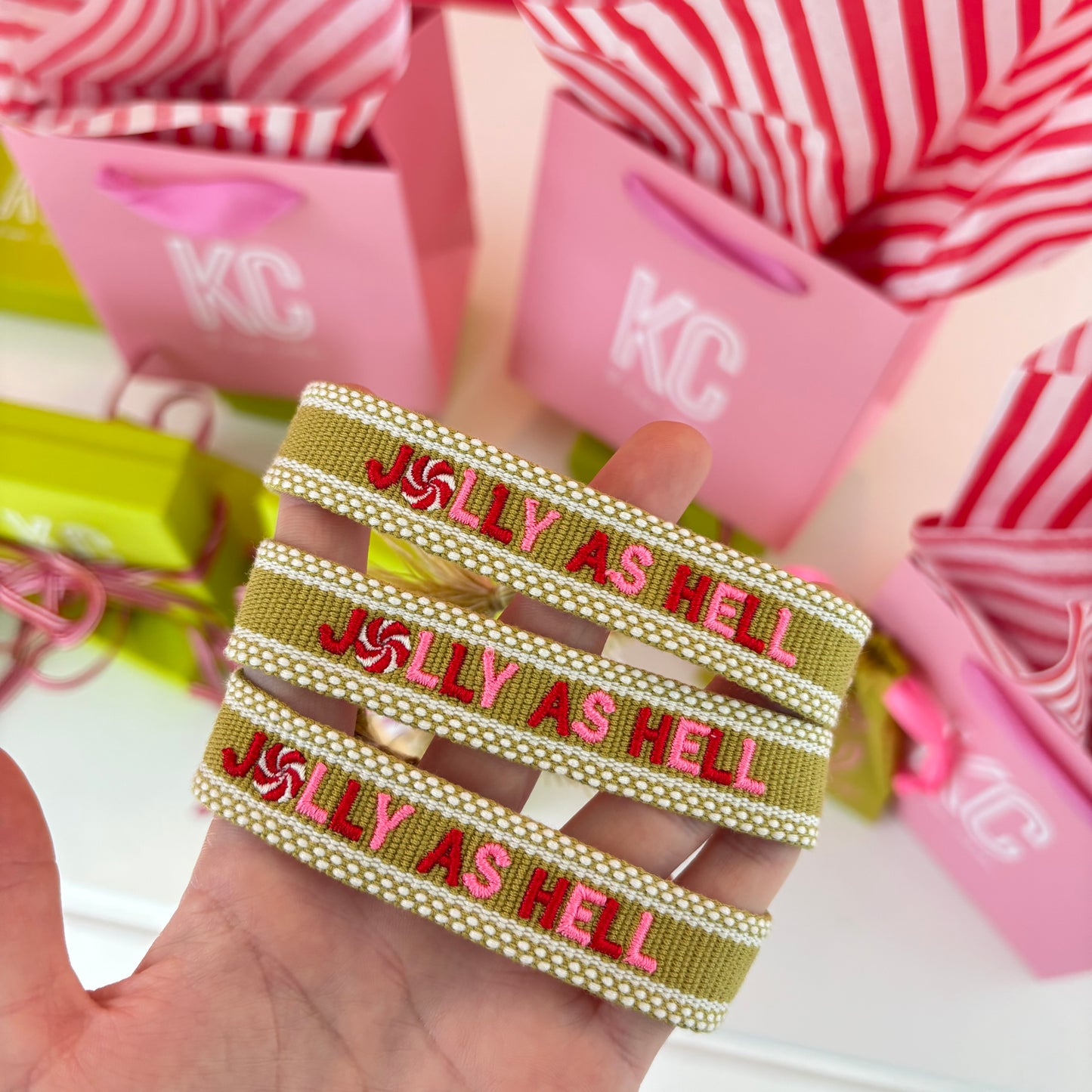 Jolly as hell tassel bracelet