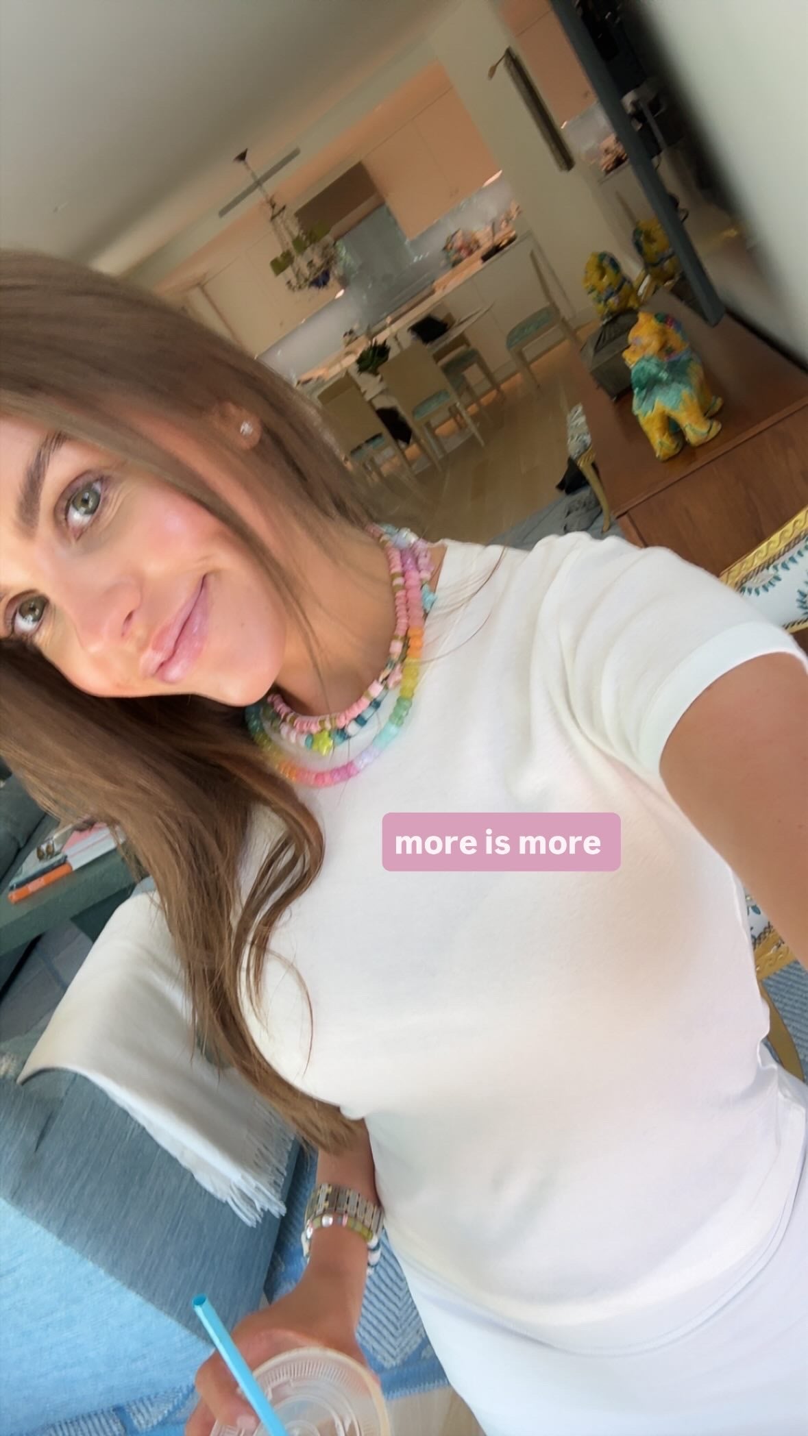 Lolly pastel rainbow beaded necklace SOLD OUT this is a preorder ships April 21