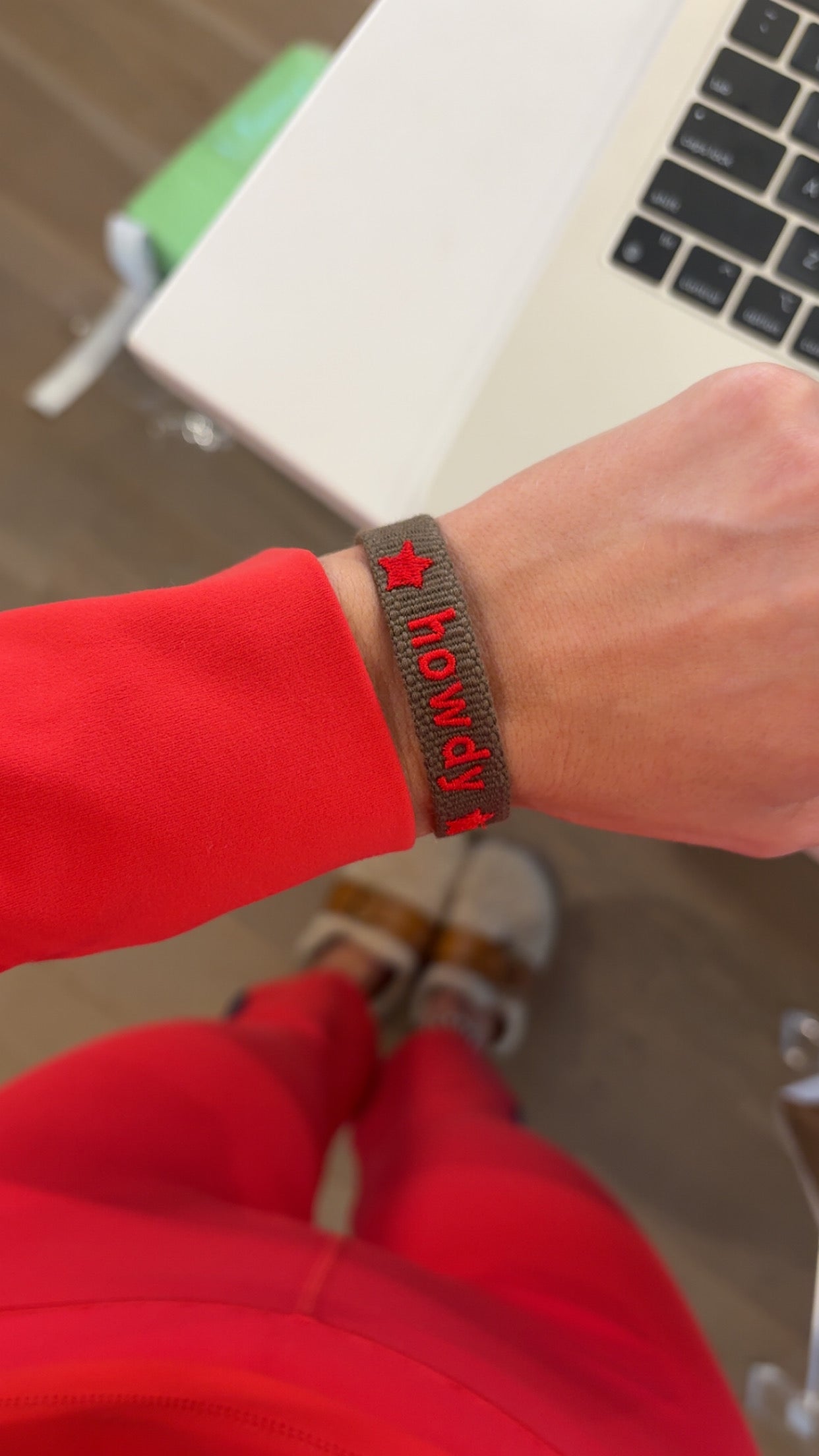 Howdy embrodiered tassel bracelet NEW SKINNY BAND