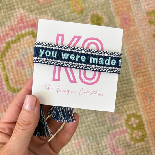 You were made for this tassel bracelet