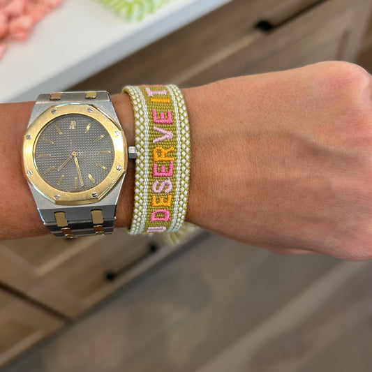 You deserve it all tassel bracelet