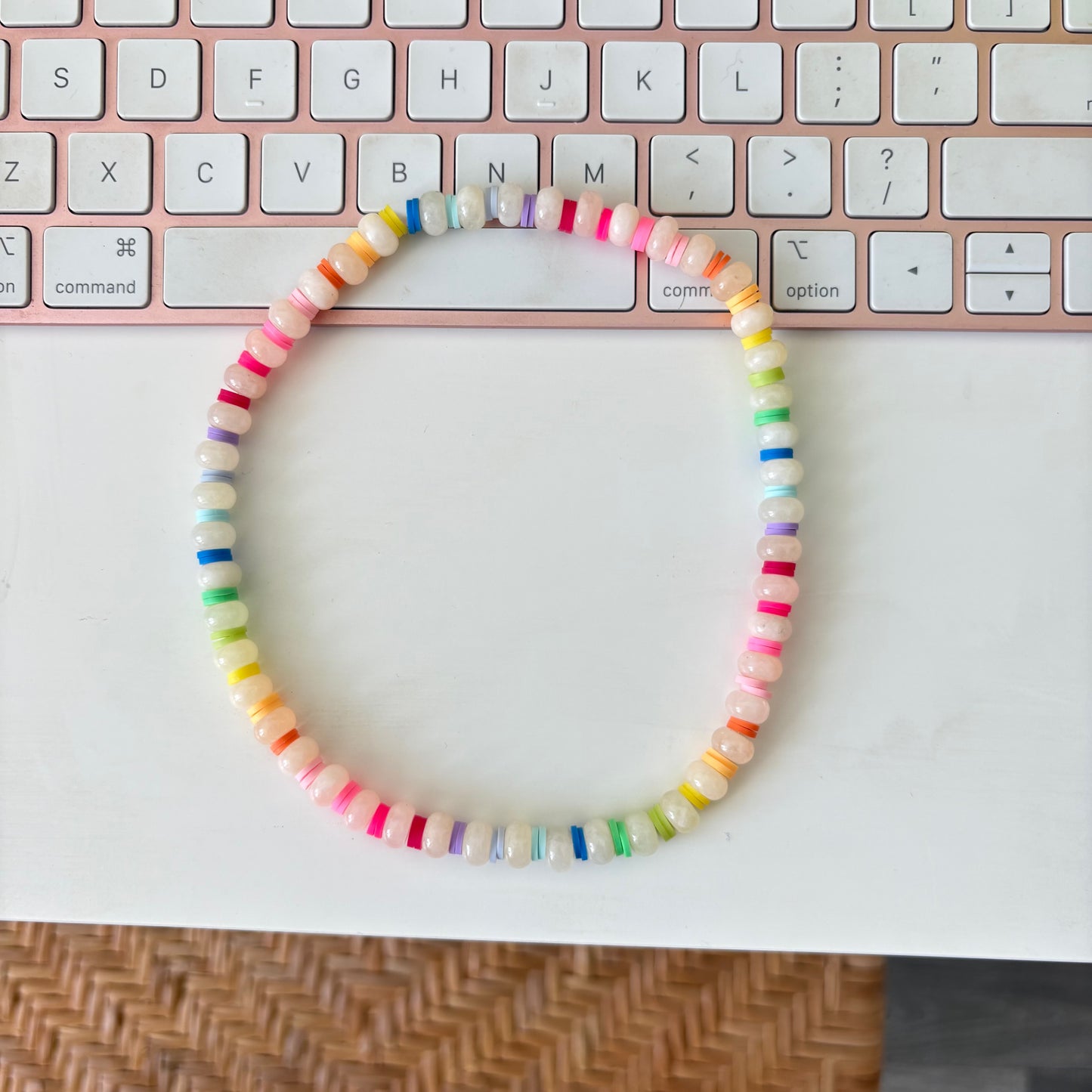 Color crush stone necklace SOLD OUT this is a preorder ships MAY 10
