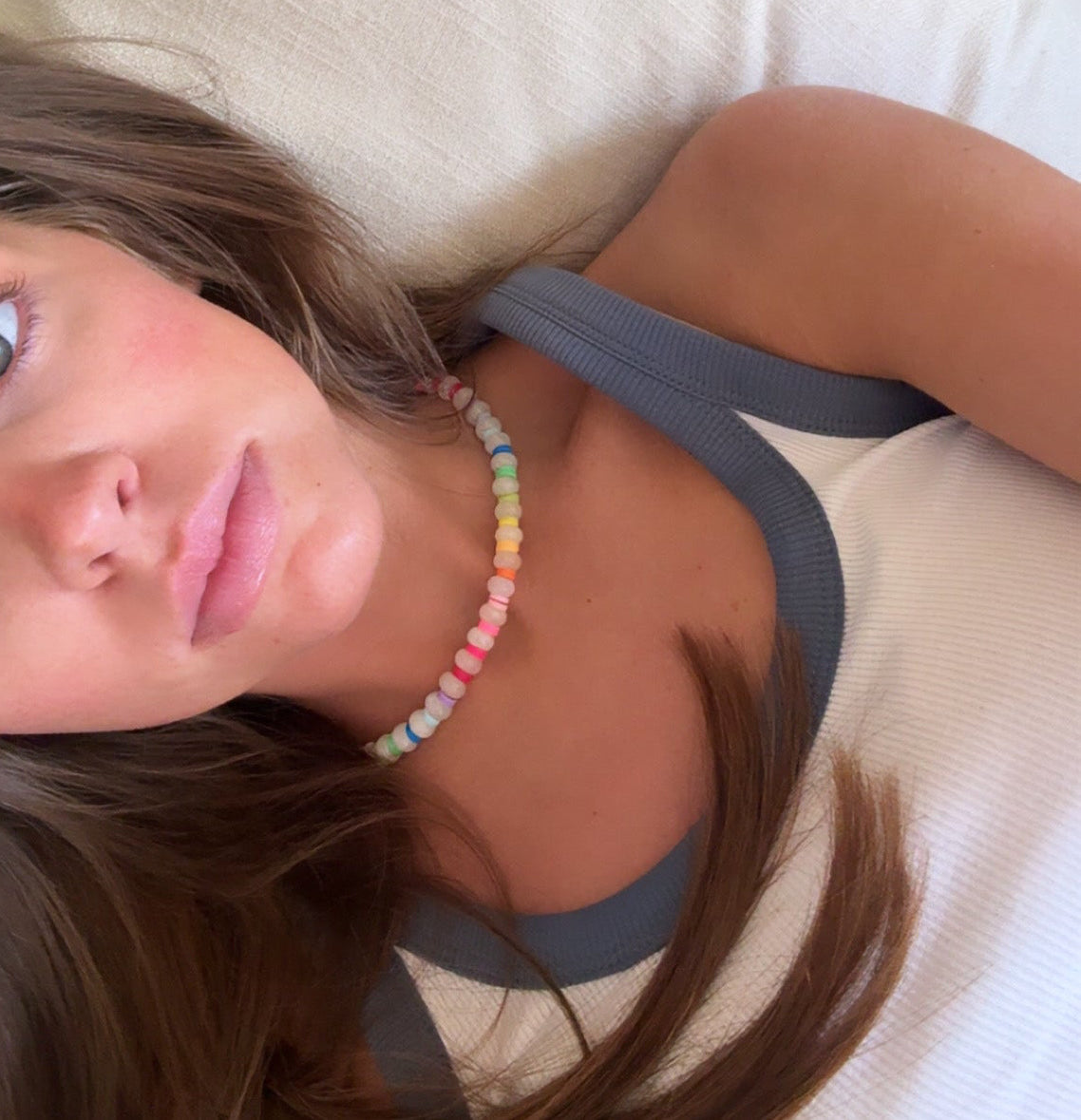 Color crush stone necklace SOLD OUT this is a preorder ships MAY 10