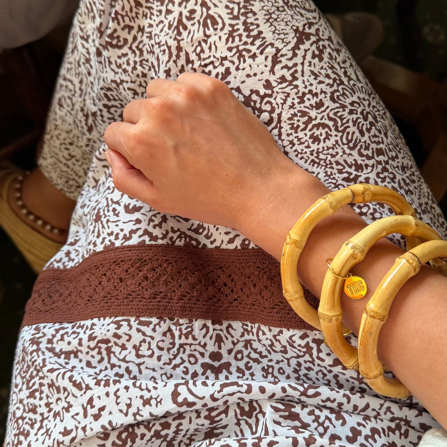 Signature bamboo bangle set of 3