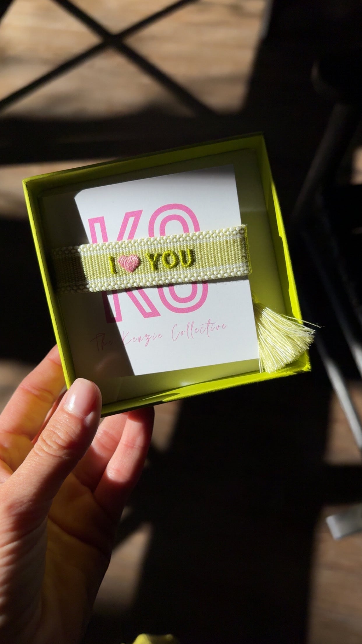 I love you tassel bracelet