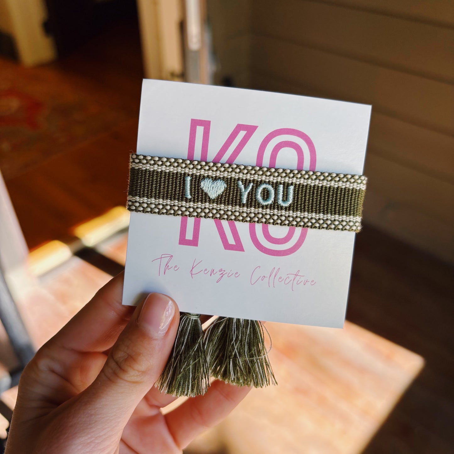 I heart you tassel bracelet