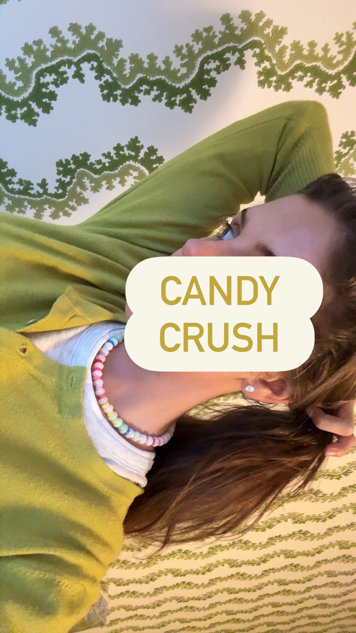 Color crush stone necklace