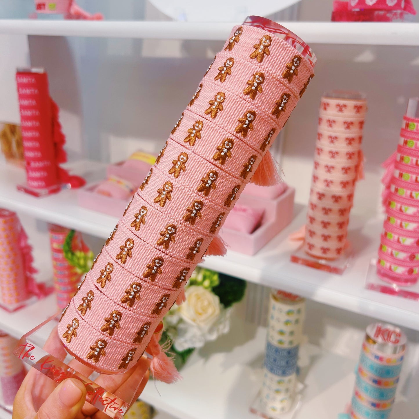 Gingerbread man tassel bracelet