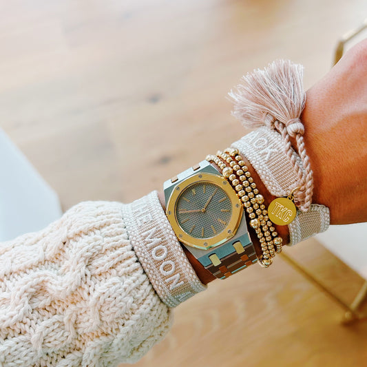 To the moon and back tassel bracelet