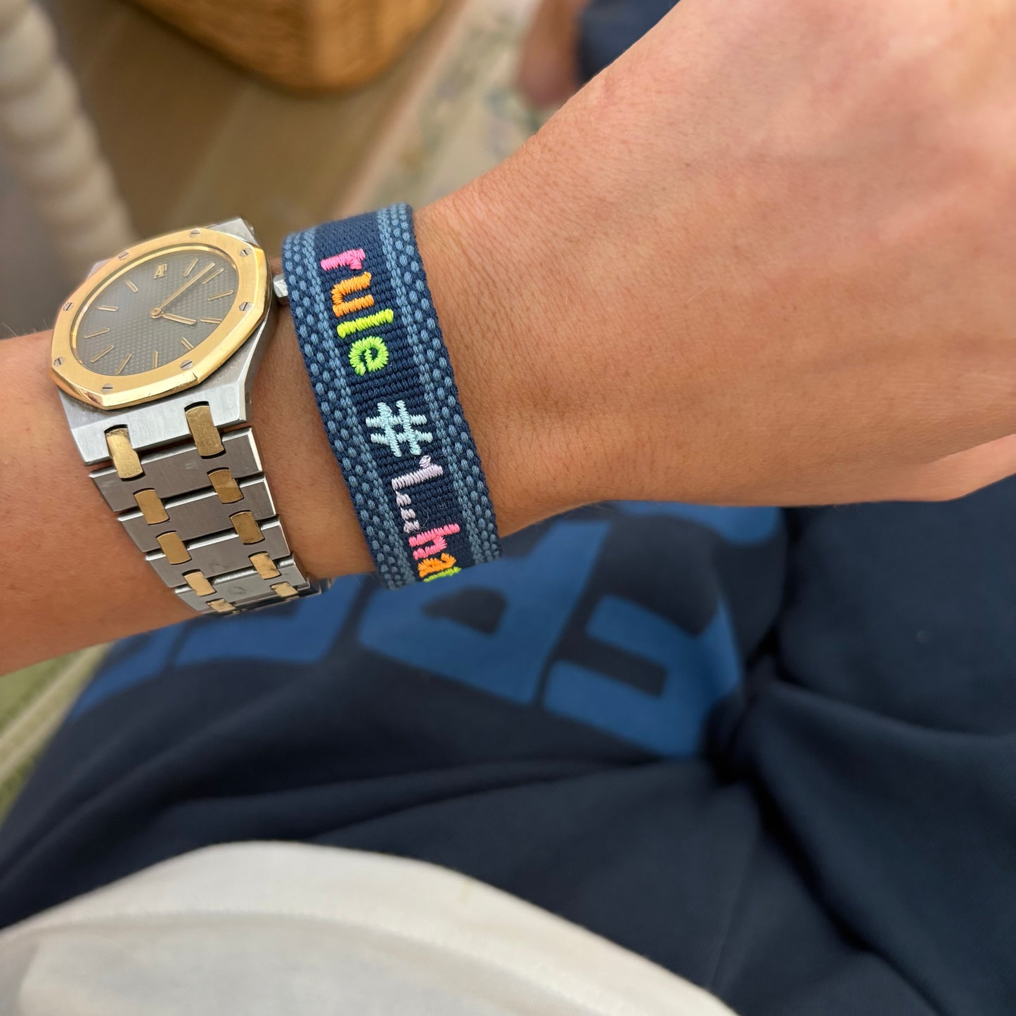 Rule #1 have fun tassel bracelet